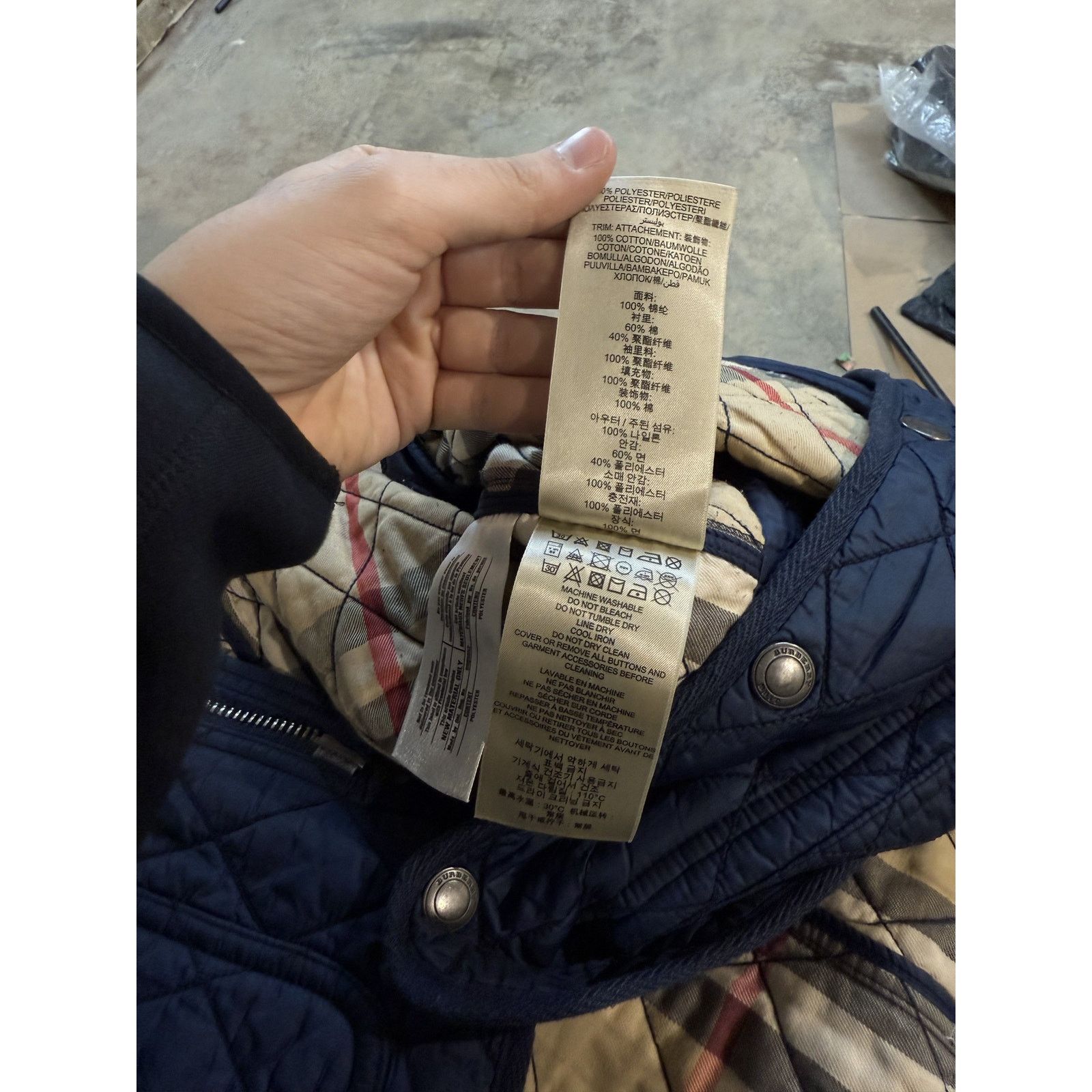 Burberry Burberry Jacket Navy Used XL Size US XL / EU 56 / 4 - 4 Thumbnail