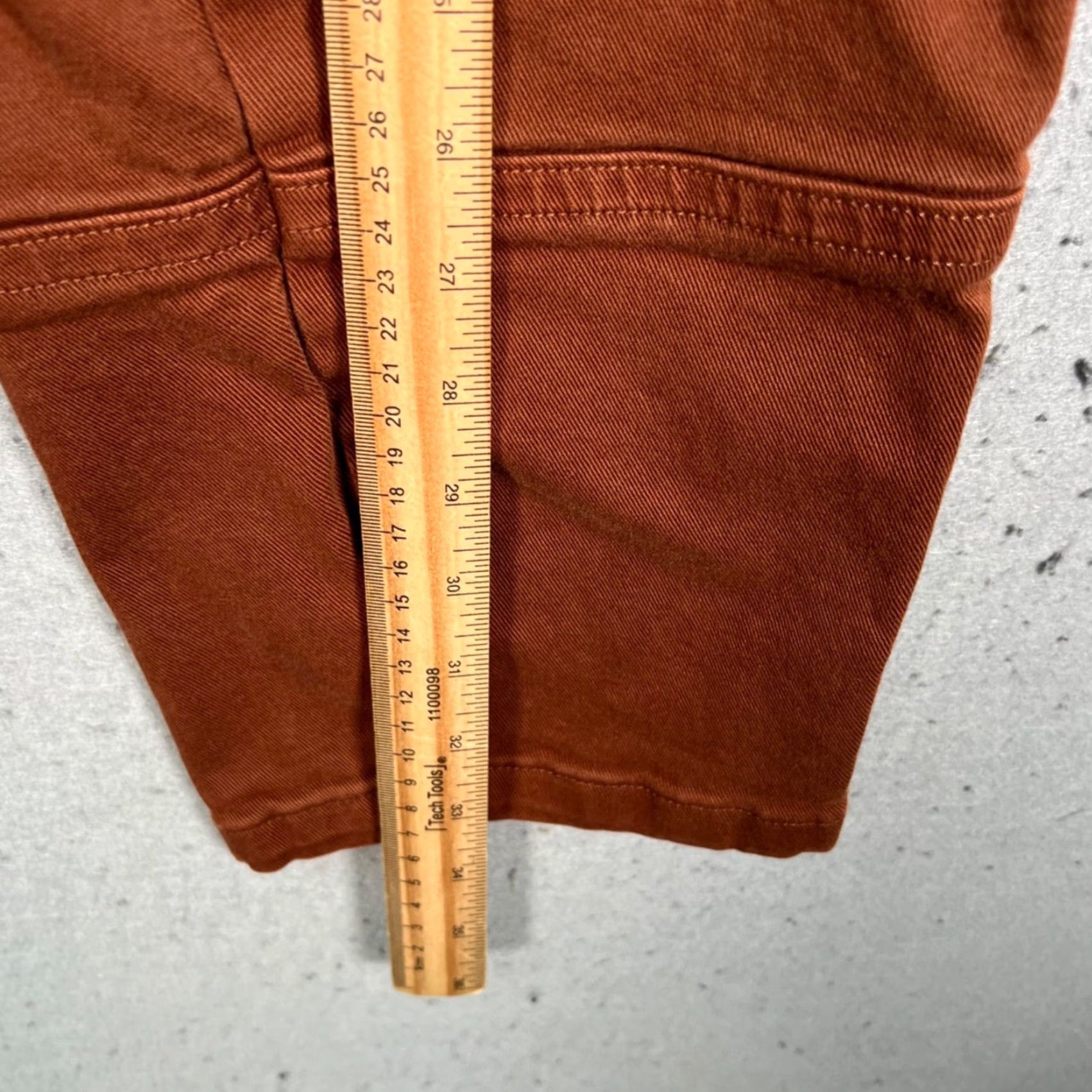 Everlane Everlane Womens 00 Rust Brown High-Waisted Barrel Leg Tapered Pants Size 24" / US 00 / IT 34 - 6 Thumbnail