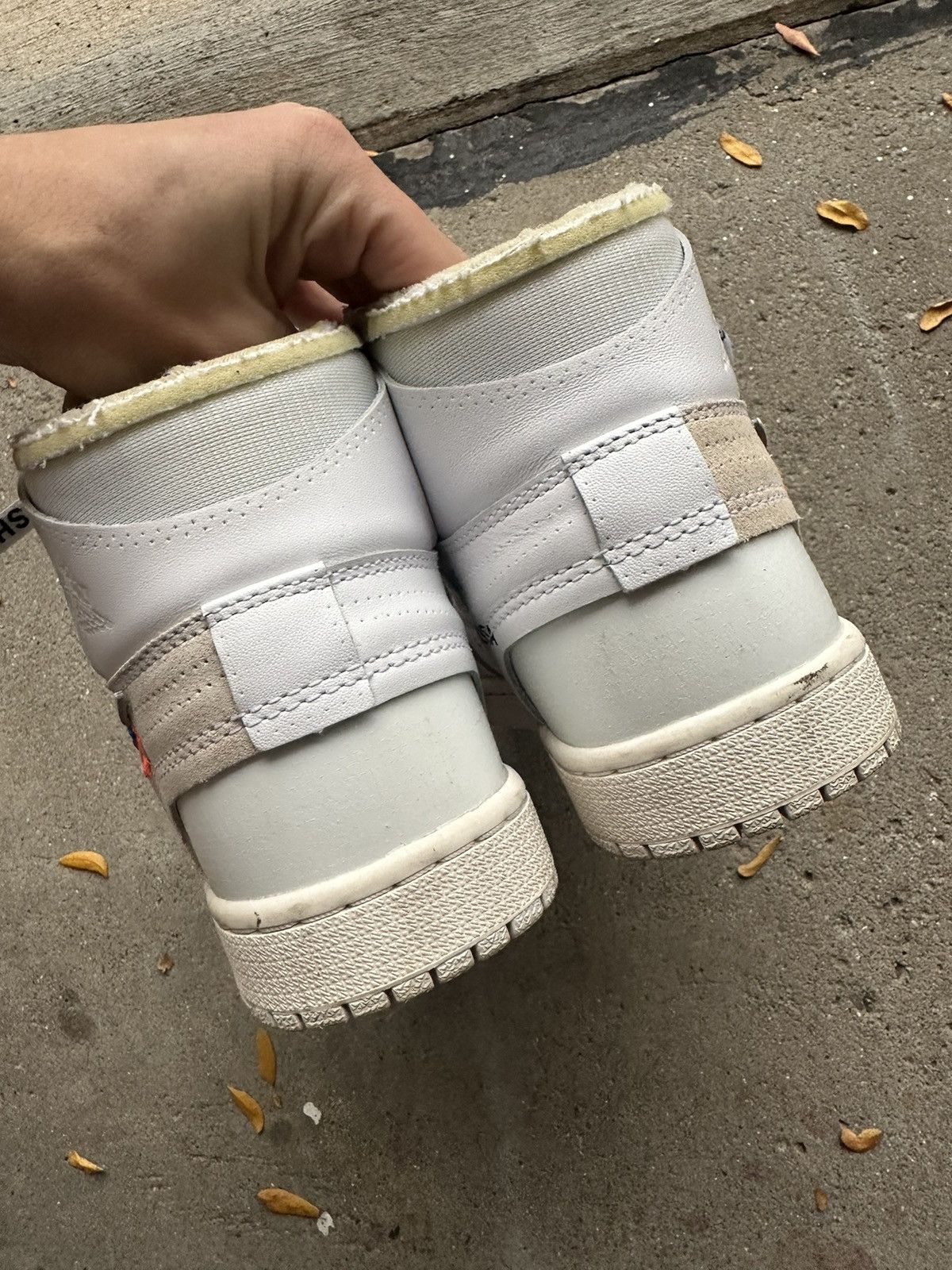 Jordan Brand × Off-White Nike Air Jordan 1 High OG Off-White White size 7 Size US 7 / EU 40 - 4 Thumbnail