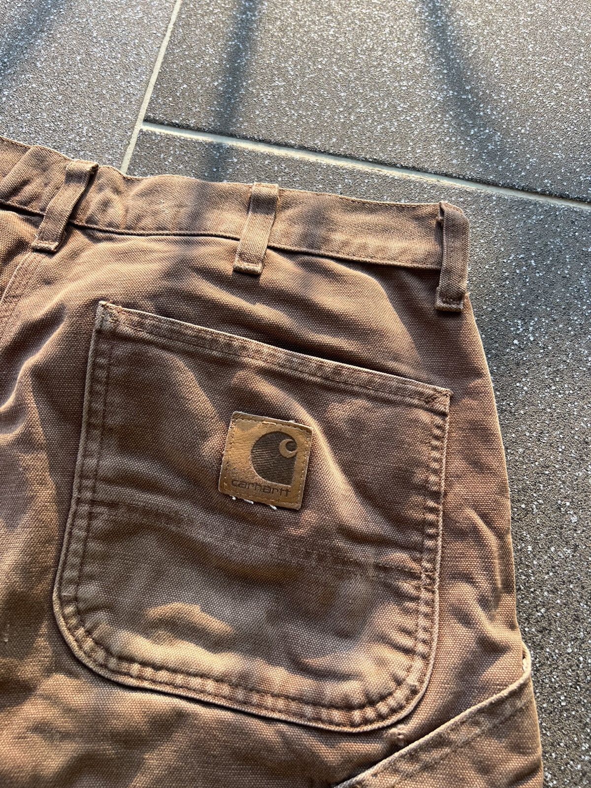 Carhartt × Vintage Carhartt Shorts Carpenter cargo Work Shorts Y2K Size US 36 / EU 52 - 13 Thumbnail