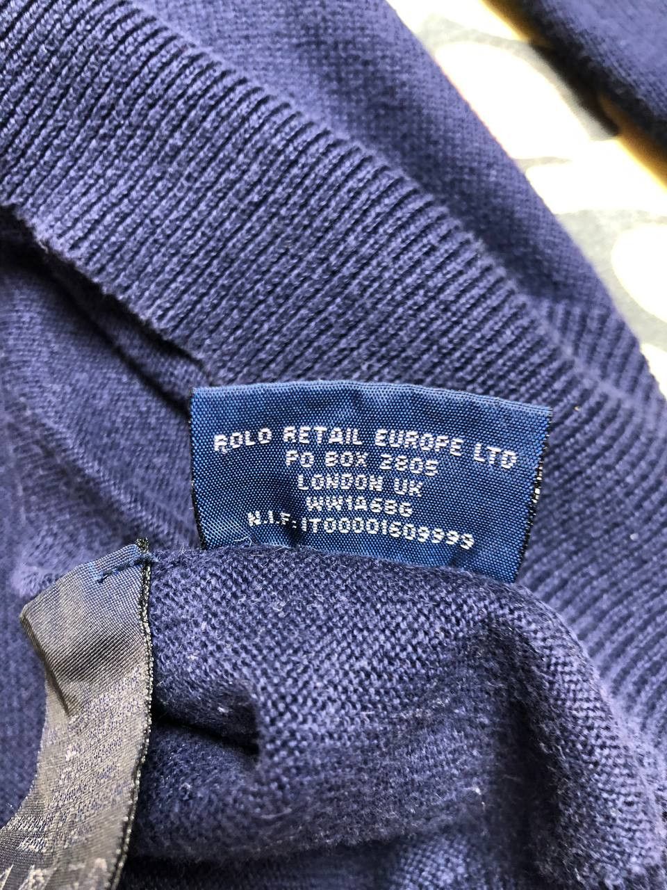 Polo Ralph Lauren Vintage Polo Ralph Lauren Wool V-Neck Sweater Luxury Size US M / EU 48-50 / 2 - 4 Thumbnail