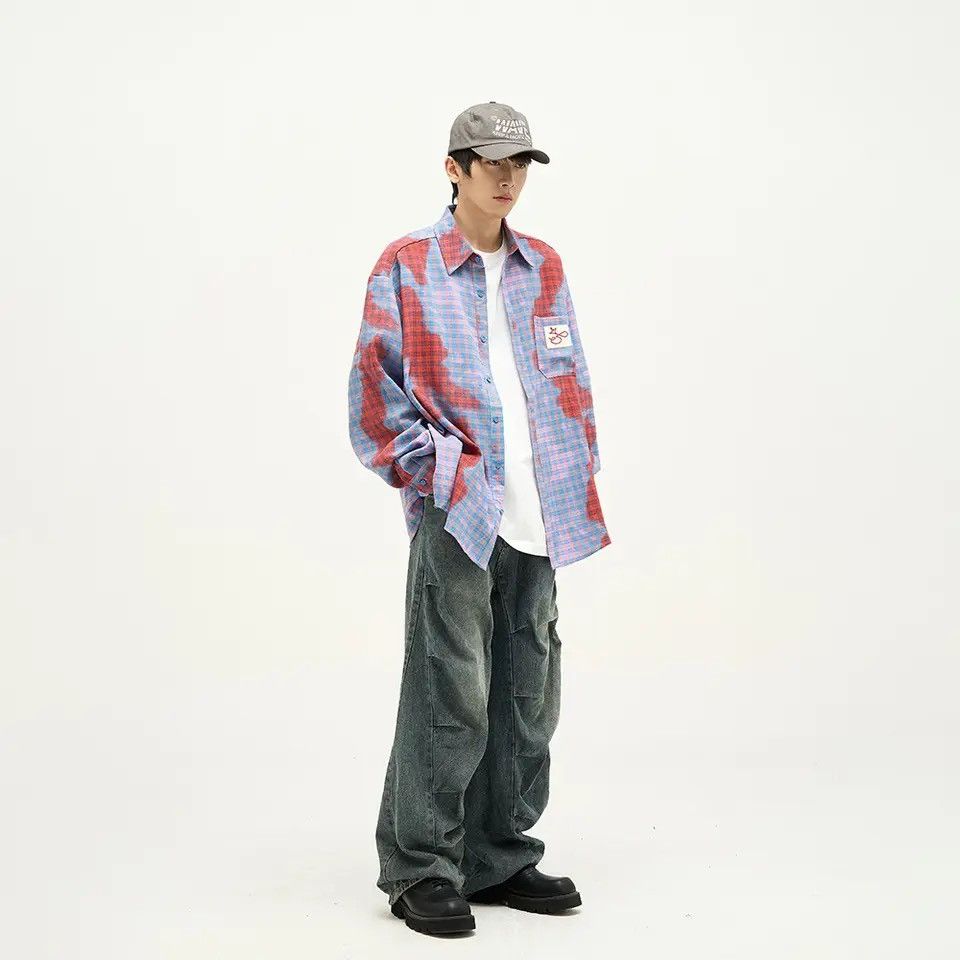 Japanese Brand × Vintage Stacked Jeans Men Loose Streetwear Size US 31 - 2 Thumbnail