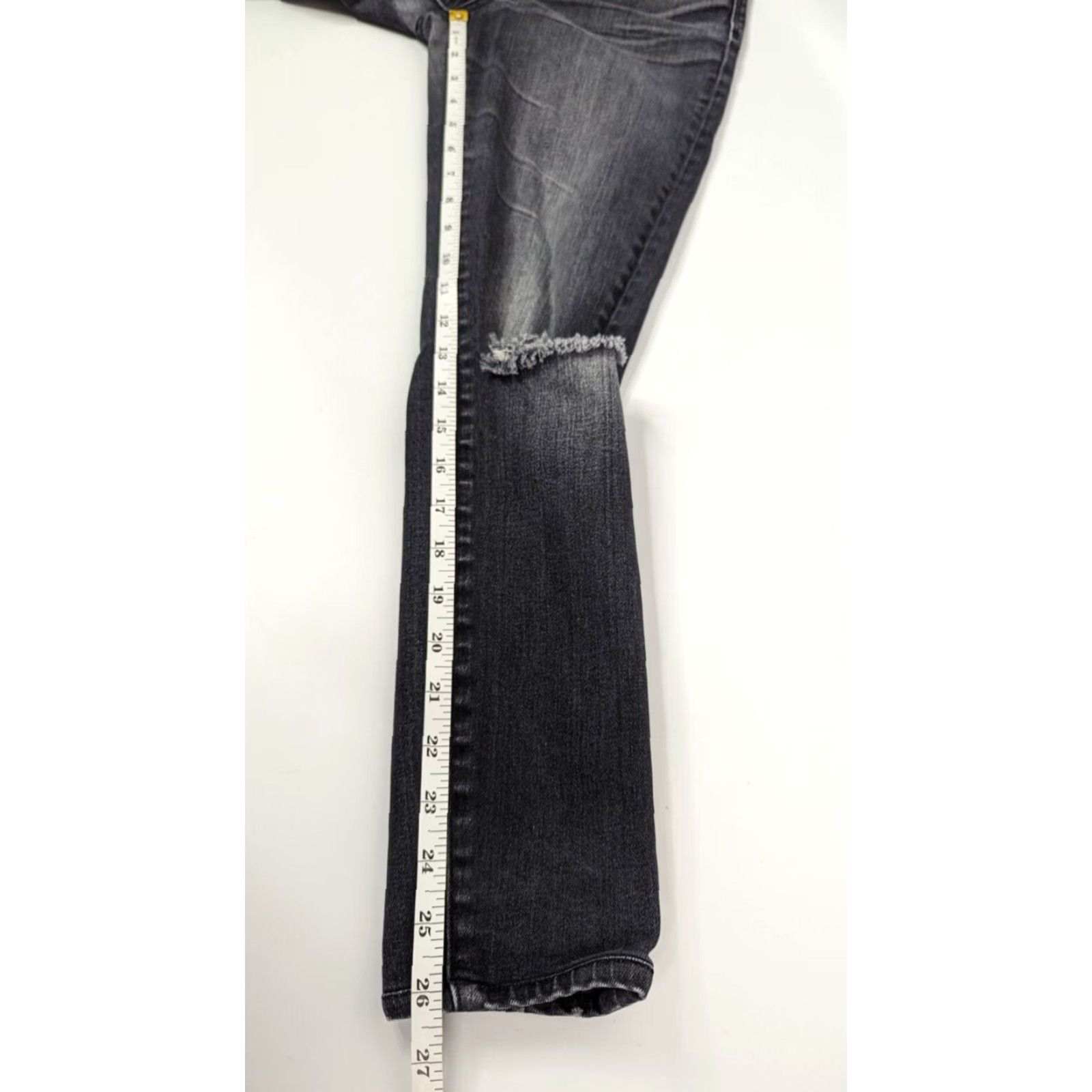 Madewell Madewell Jeans Skinny High Rise Kincaid Wash Black Size 31 in. Womens Size 24" / US 00 / IT 34 - 6 Thumbnail