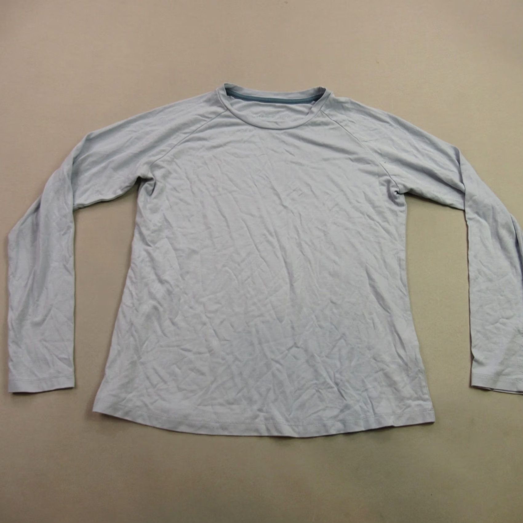 Vintage Free Fly Shirt Womens Small Long Sleeve Crew Neck Blue Outdoors Casual Shirt Size S / US 4 / IT 40 - 2 Thumbnail