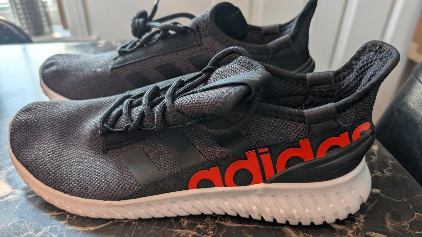 Adidas Adidas Cloudfoam Running Shoes Men’s US 10 Black Red H00275 Size L / US 10 / IT 46 - 1 Thumbnail