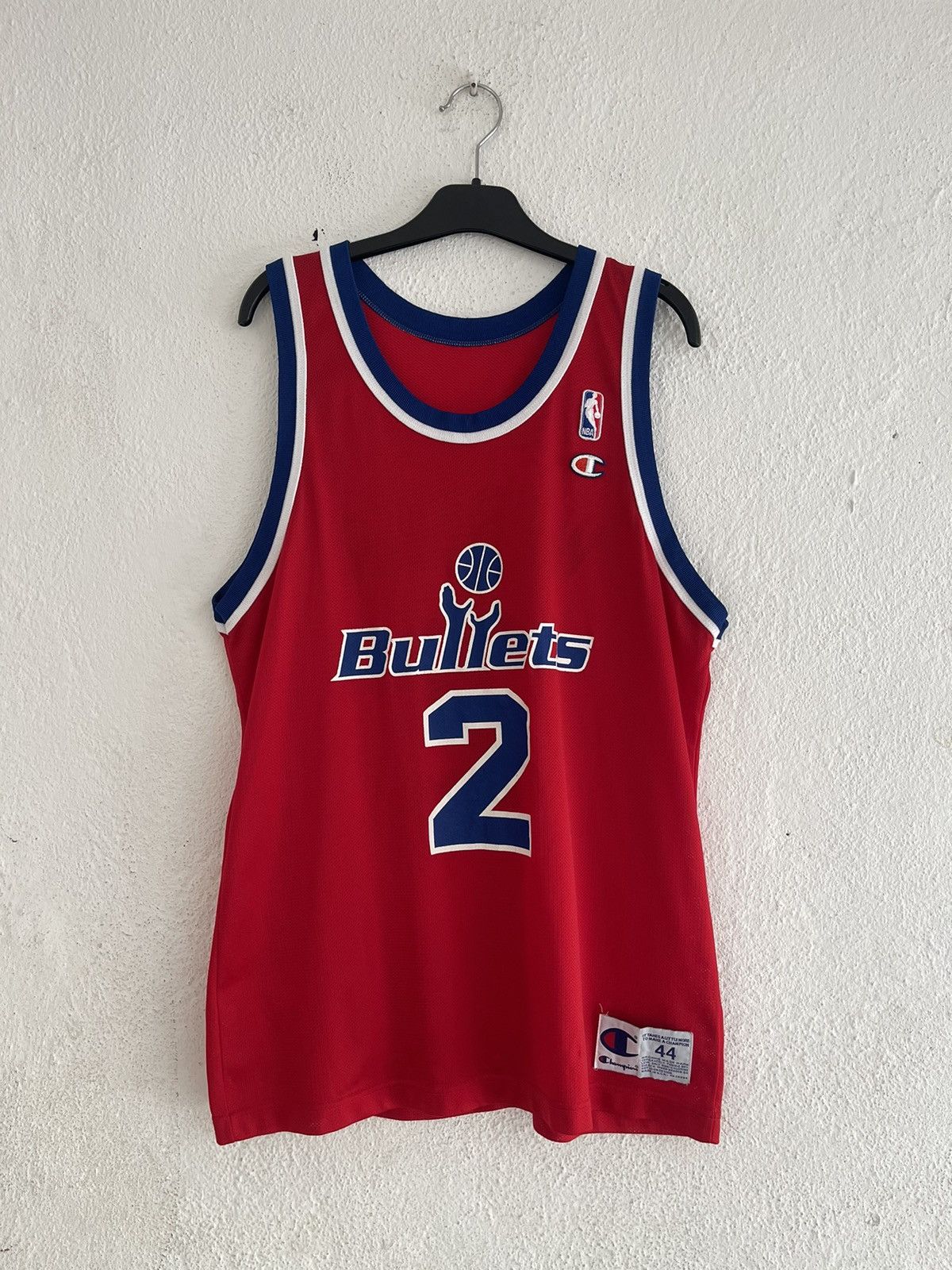 Champion × NBA Vintage Champion Chris Webber NBA Bullets Jersey Size US L / EU 52-54 / 3 - 1 Thumbnail