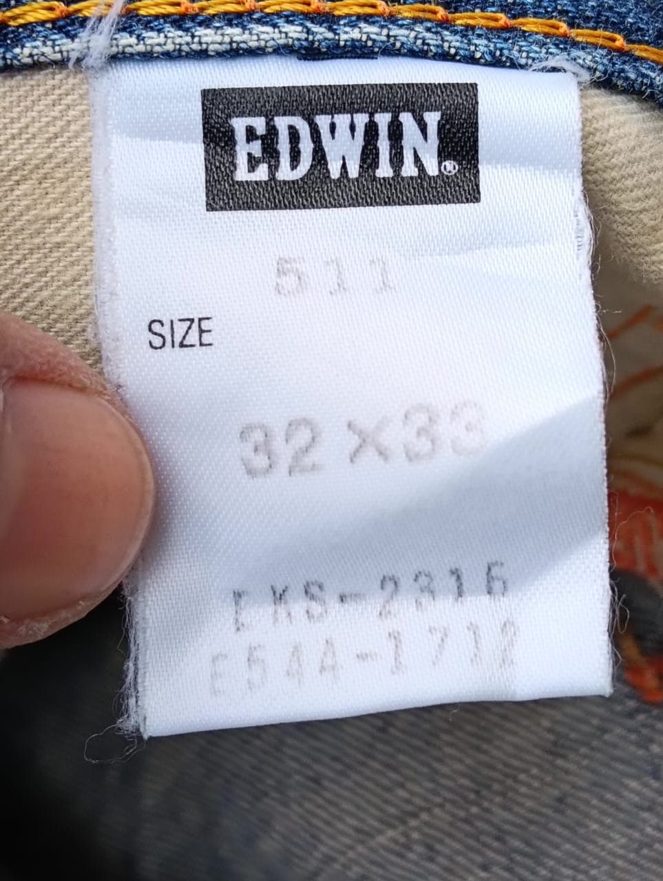 Edwin EDWIN Flare 511 – Vintage Washed Look (31) Size US 34 / EU 50 - 11 Thumbnail