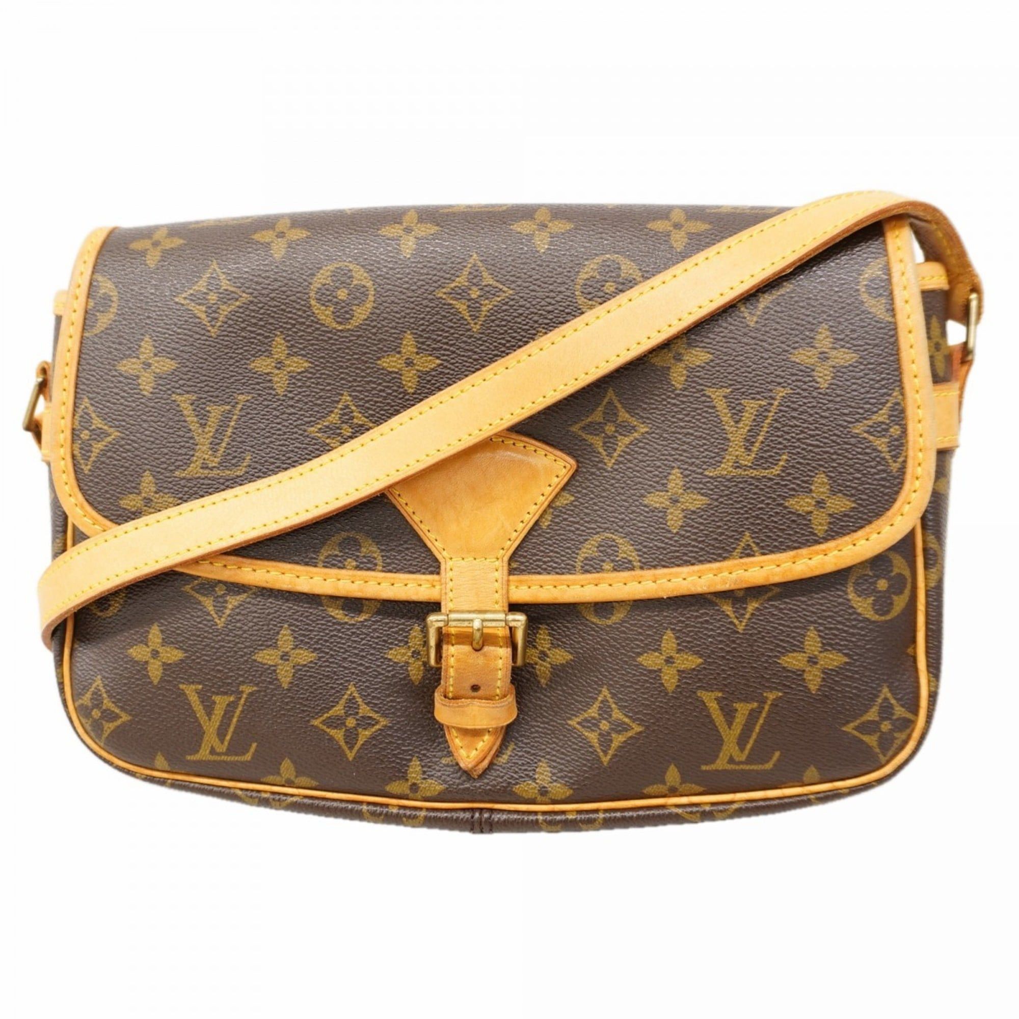Louis Vuitton Monogram Sologne Shoulder Bag M42250 Brown Women's