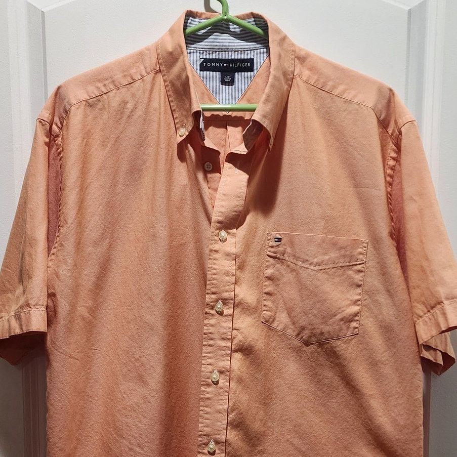 Tommy Hilfiger Tommy Hilfiger Salmon Button Casual Shirt L Size US L / EU 52-54 / 3 - 4 Thumbnail
