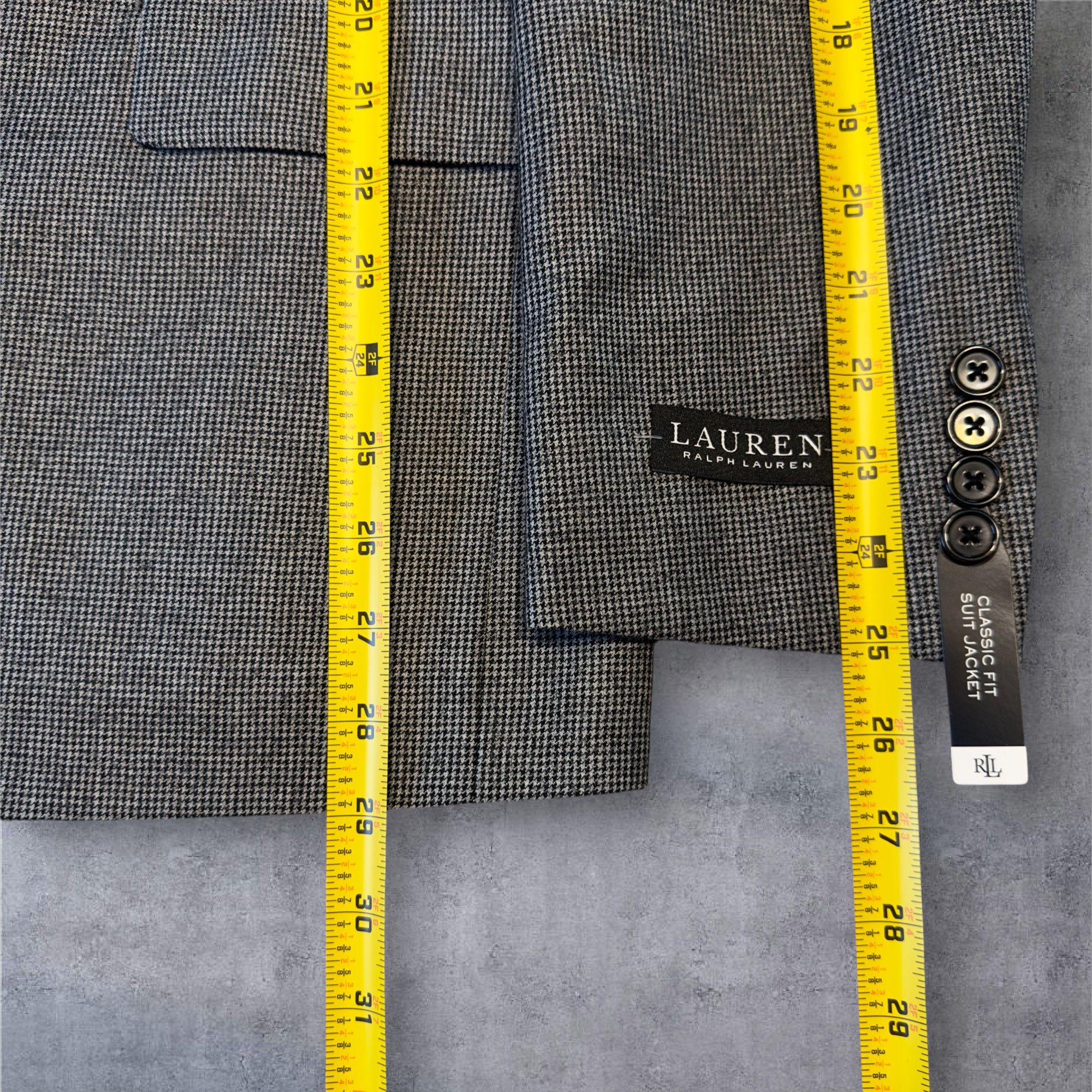 Ralph Lauren RALPH LAUREN Blazer Sport Coat Jacket 38R Wool Gray Size 38R - 7 Thumbnail