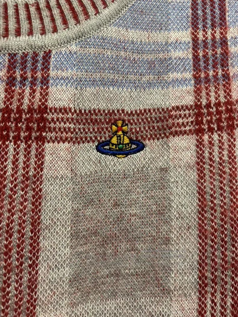Vivienne Westwood Vivienne Westwood Plaid Knit Vest, Wool Mulberry Silk Fabr Size L / US 10 / IT 46 - 3 Thumbnail