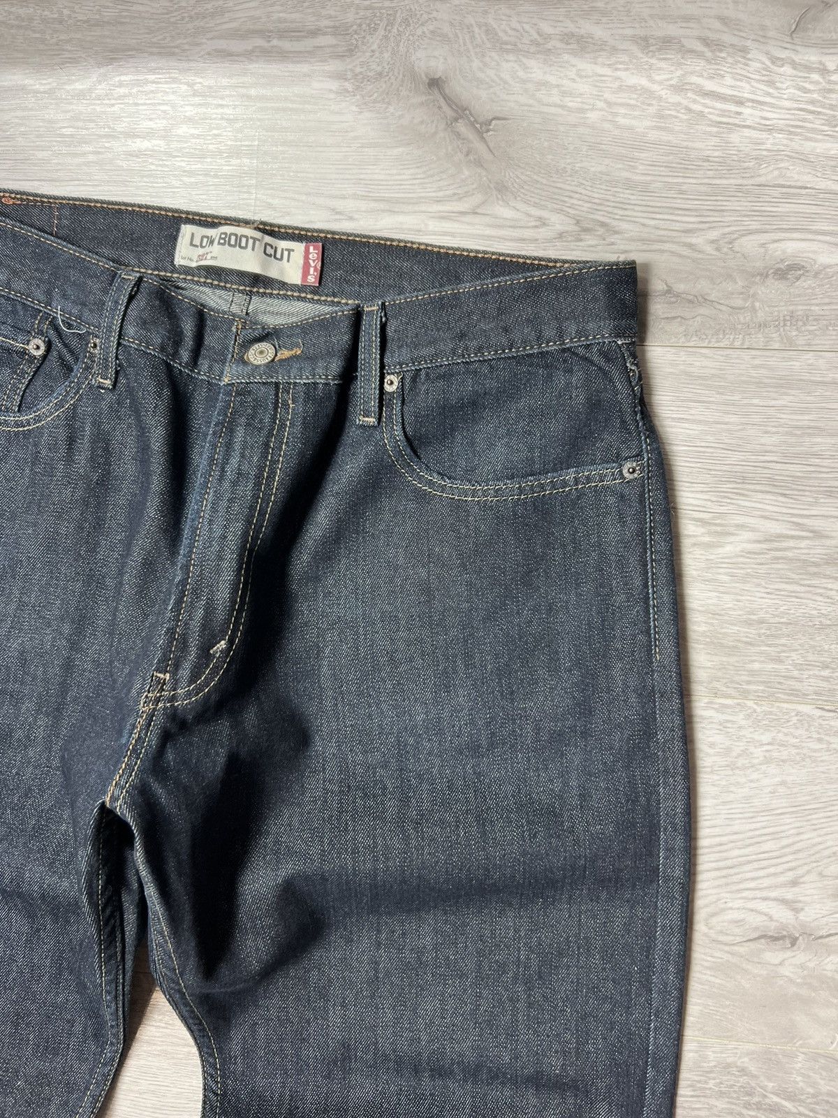 Levi's Vintage Levis 527 Low Boot Cut Jeans Dark Indigo Denim Pants Size US 36 / EU 52 - 5 Thumbnail