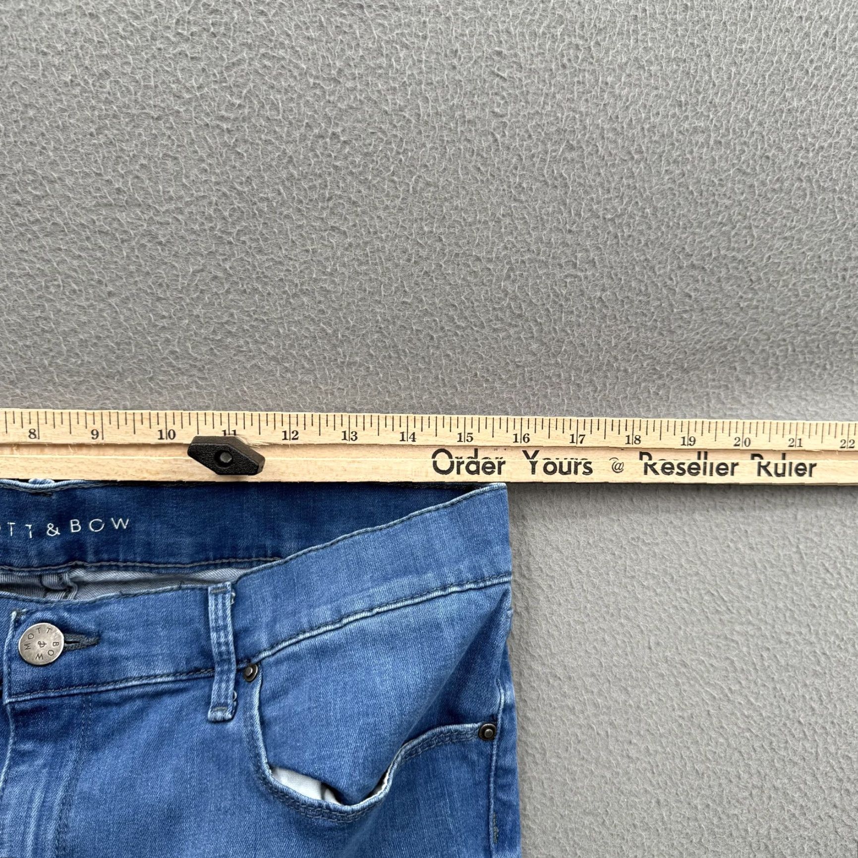 Mott & Bow Mott & Bow Jeans Womens 31x28 Blue Mid-Rise Skinny Stretch Denim Medium Wash Size 24" / US 00 / IT 34 - 6 Thumbnail