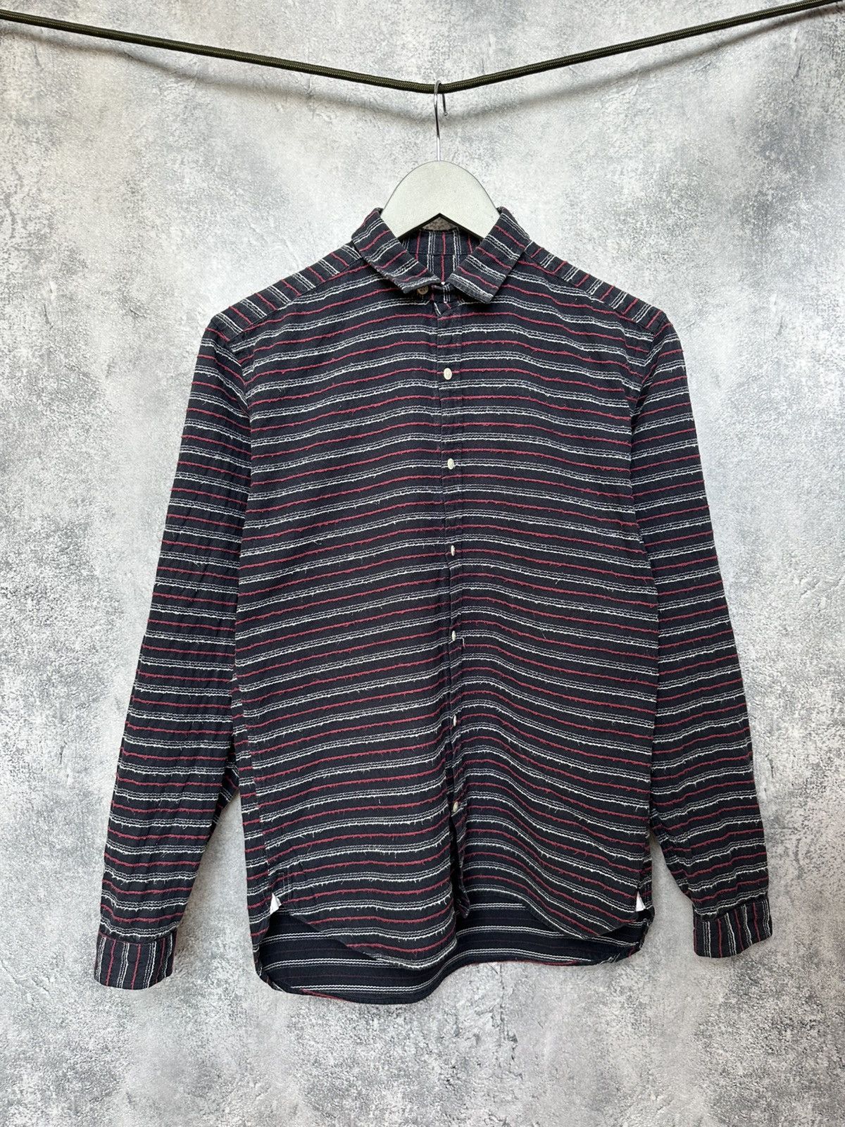 Oliver Spencer Oliver Spencer Boho Lagenlook Striped Button-Up Shirt Size US M / EU 48-50 / 2 - 2 Thumbnail