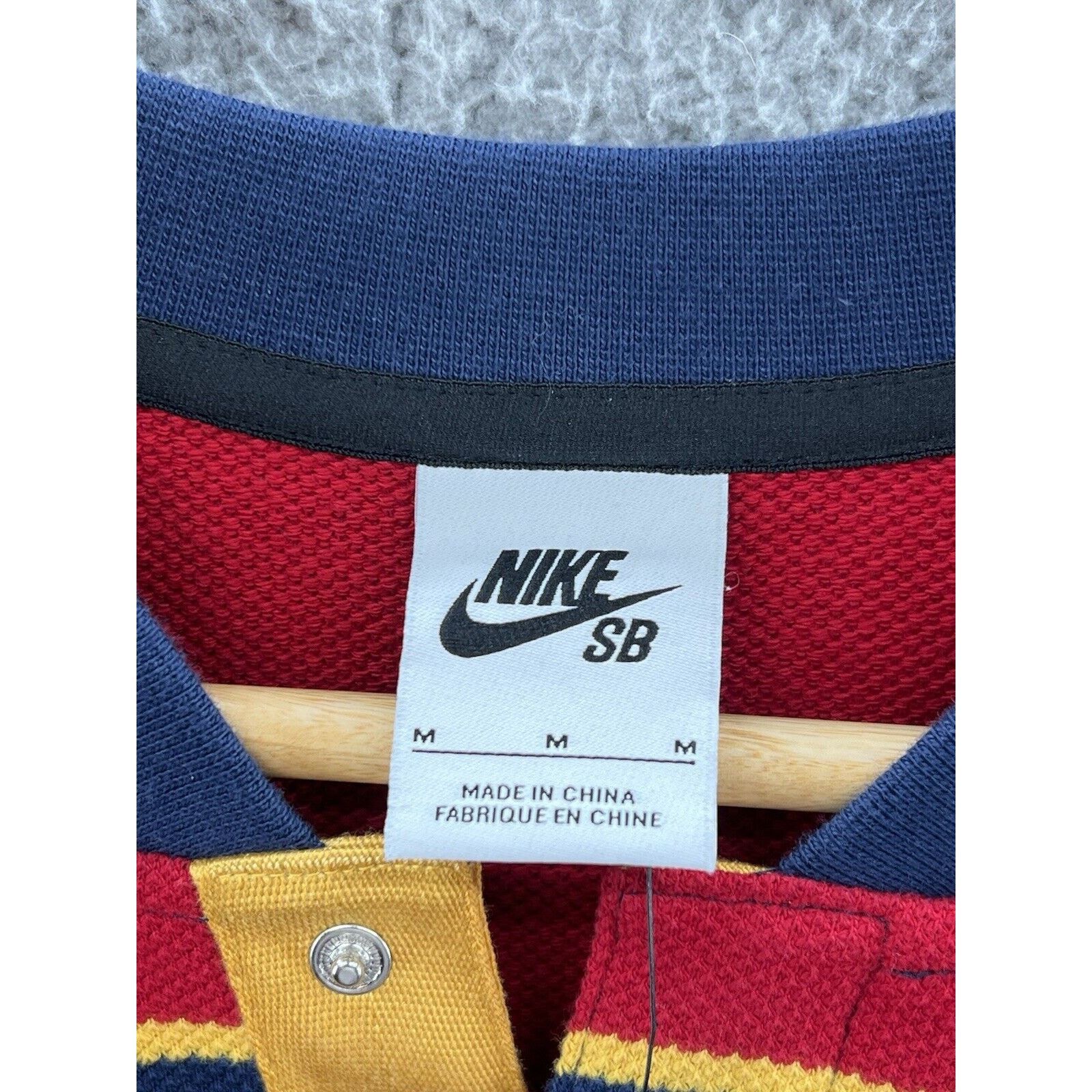 Nike Nike SB Striped Snap Longsleeve Organic Cotton DA4207-410 Size US M / EU 48-50 / 2 - 3 Thumbnail