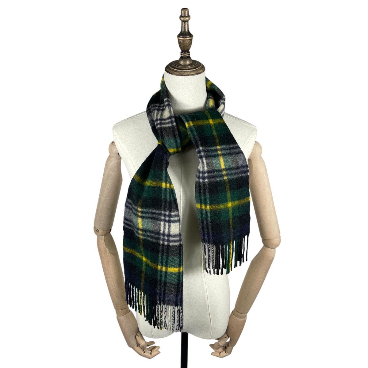 Burberry × Vintage Vintage Burberry Nova Checked Cashmere Scarf Muffler Size ONE SIZE - 1 Thumbnail