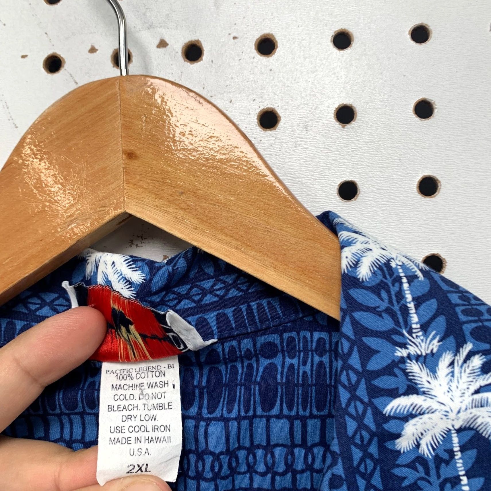 Vintage VINTAGE Pacific Button-Up Shirt Mens 2XL Blue 100% Cotton 80s Hawaiian Palm Floral Shirt Size US XXL / EU 58 / 5 - 4 Thumbnail