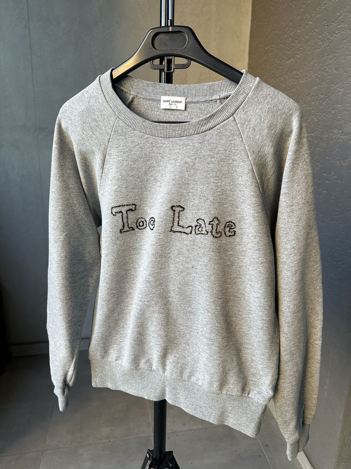 Saint Laurent Paris Saint Lauren Too Late sweatshirt Size S / US 4 / IT 40 - 1 Thumbnail