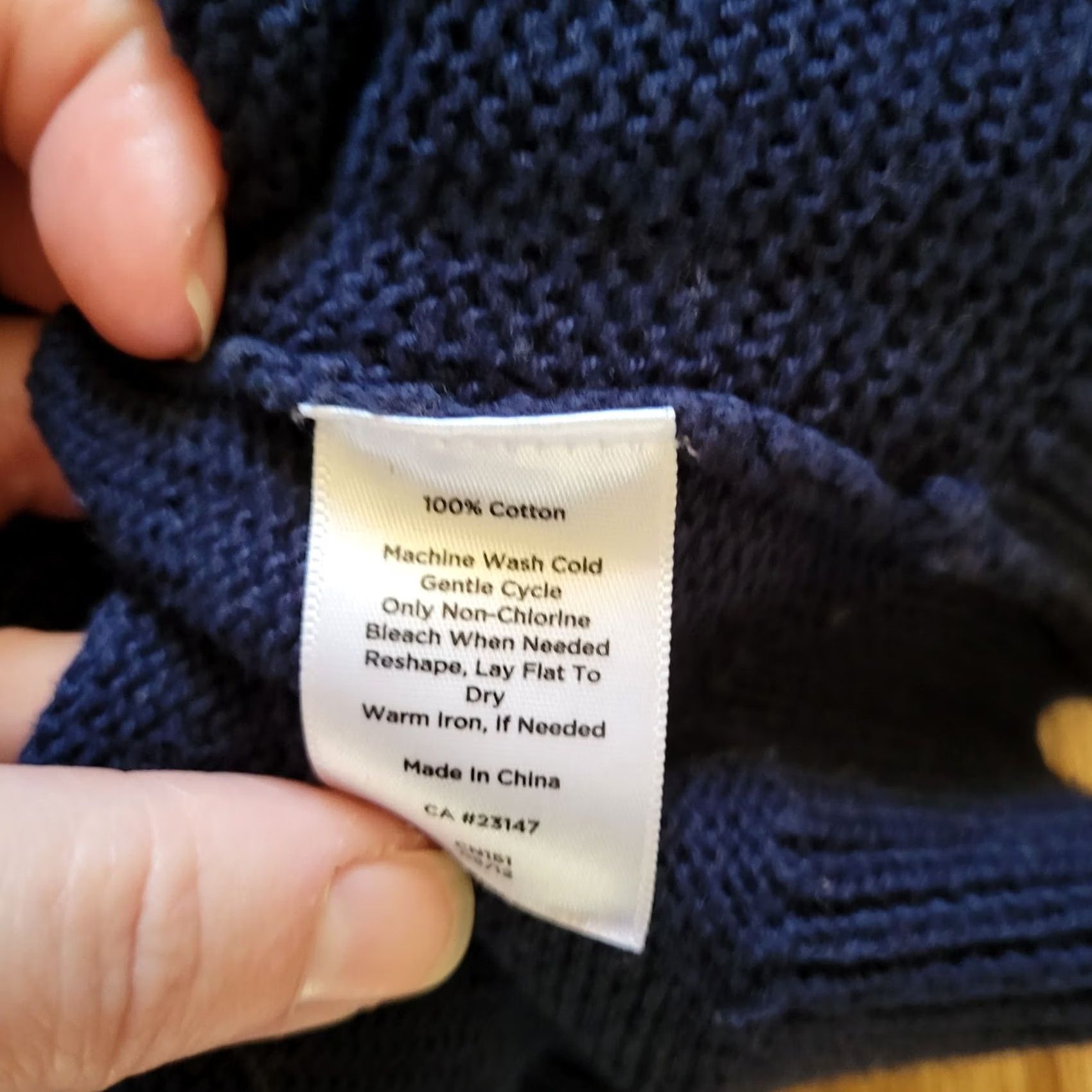 Talbots Talbots Sweater Shirt Top Womens Medium Navy Blue Knit Boat Neck Button Classic Size M / US 6-8 / IT 42-44 - 6 Thumbnail