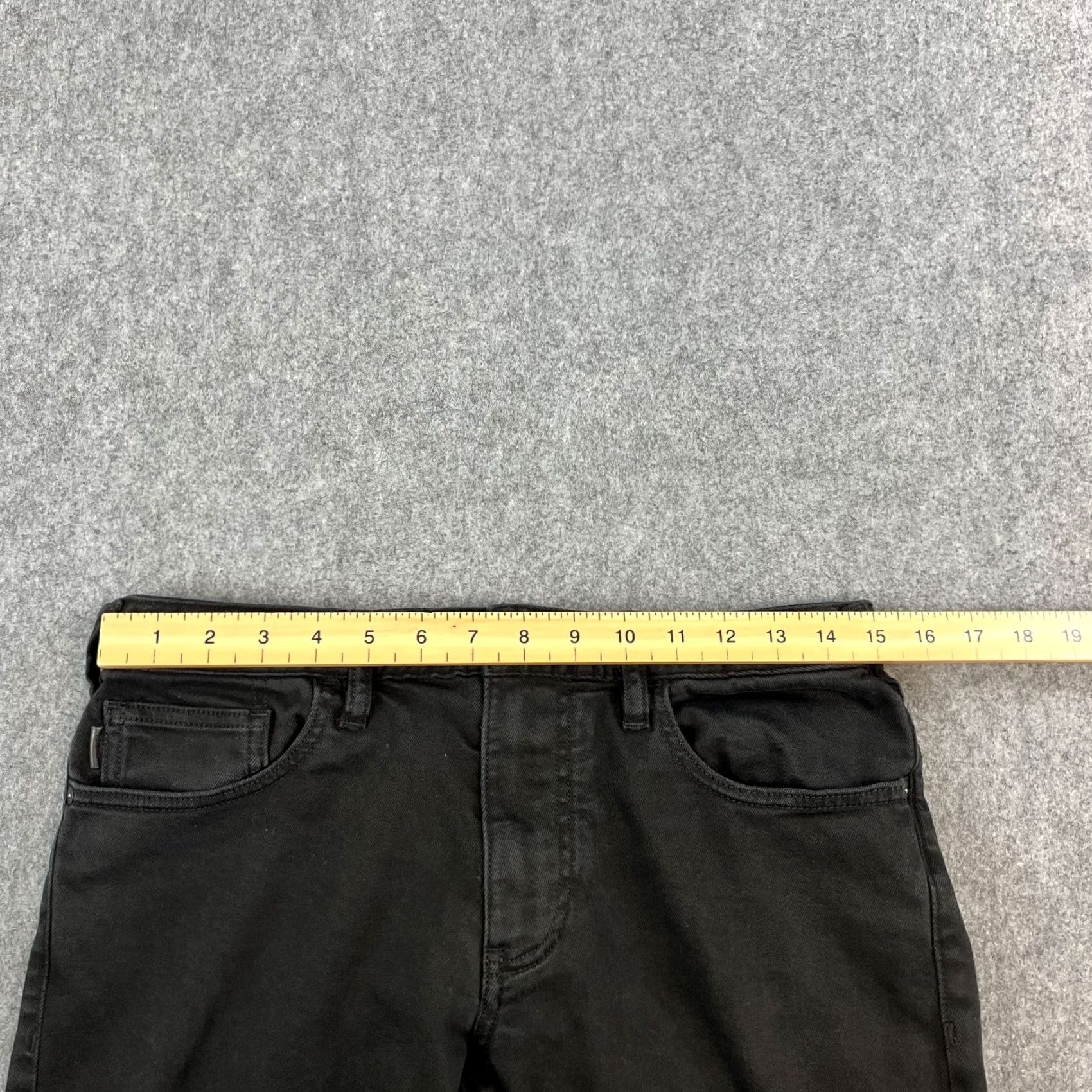 Vintage Armani Jeans Jeans Slim Dark Wash Men 30 Regular 32 Inseam Black Stretch Zip Fly Size US 30 / EU 46 - 6 Thumbnail
