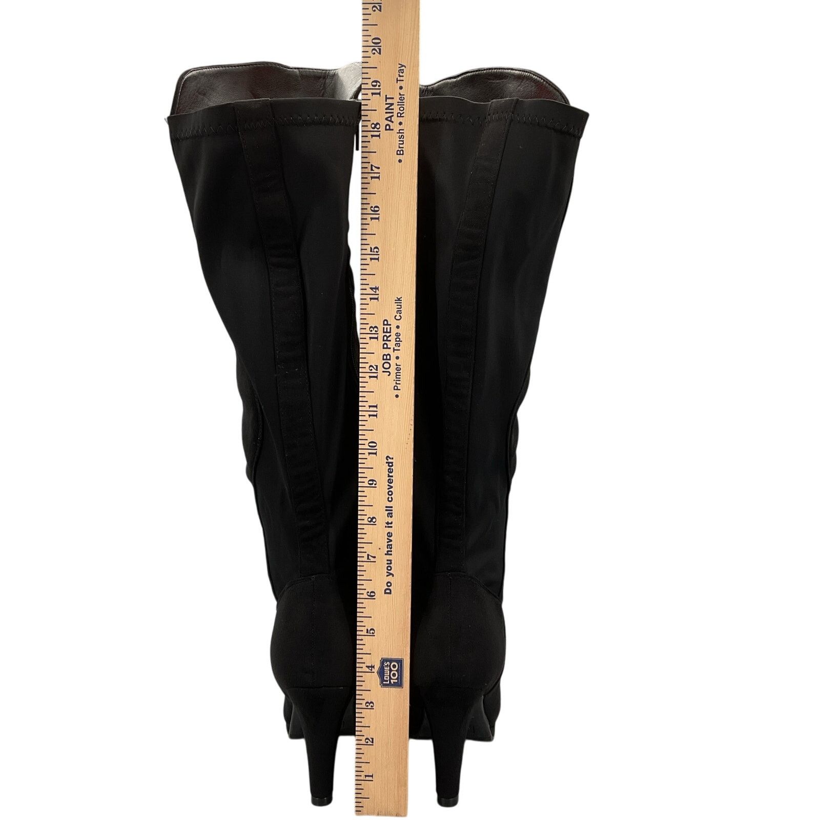 Other NEW Katliu Women's Knee High Heeled Boots Black Size 8.5 Size US 8.5 / IT 38.5 - 4 Thumbnail