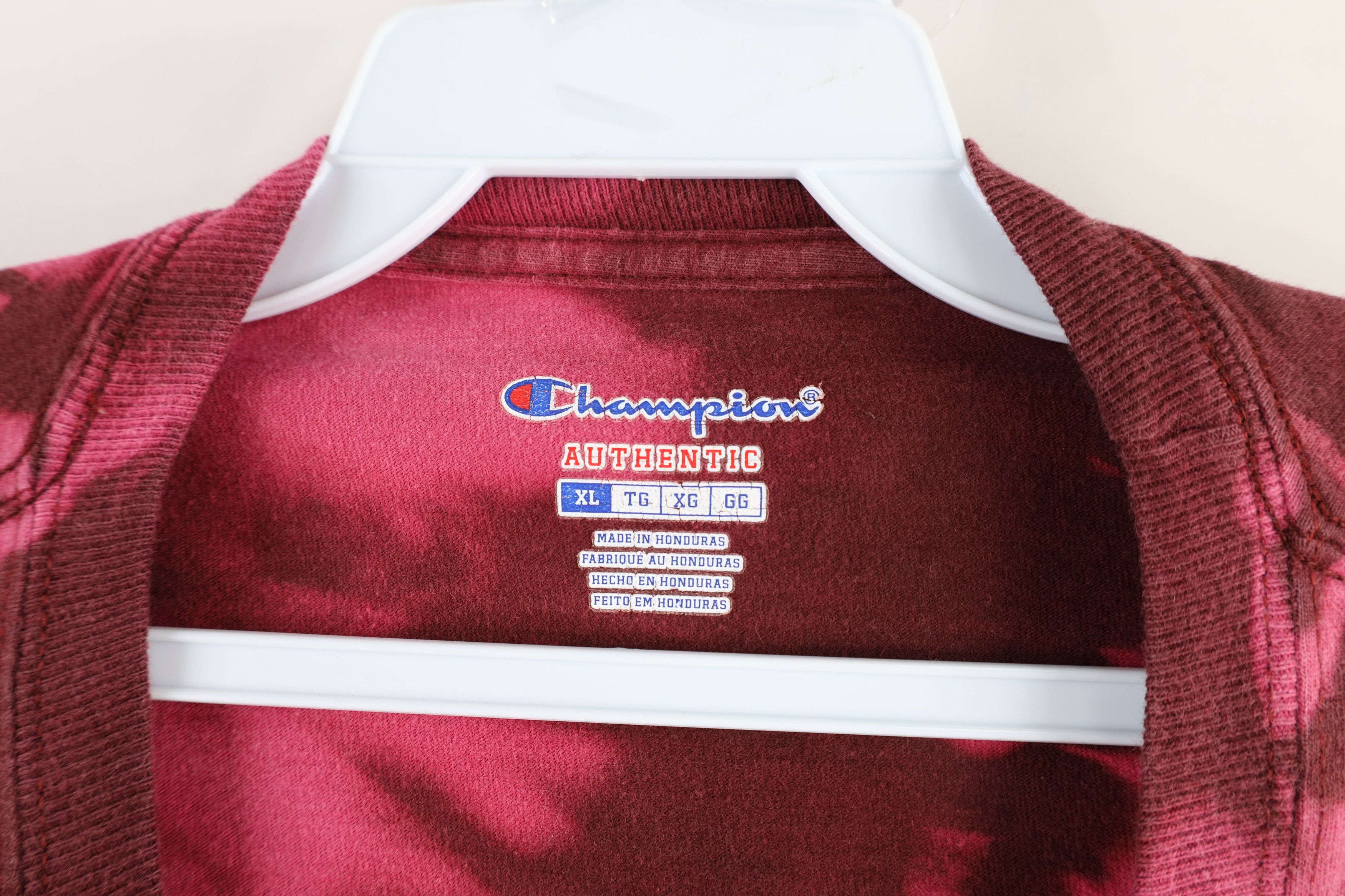 Champion × Vintage Vintage Champion Logo Acid Wash Long Sleeve Pocket T-Shirt Size US XL / EU 56 / 4 - 6 Thumbnail