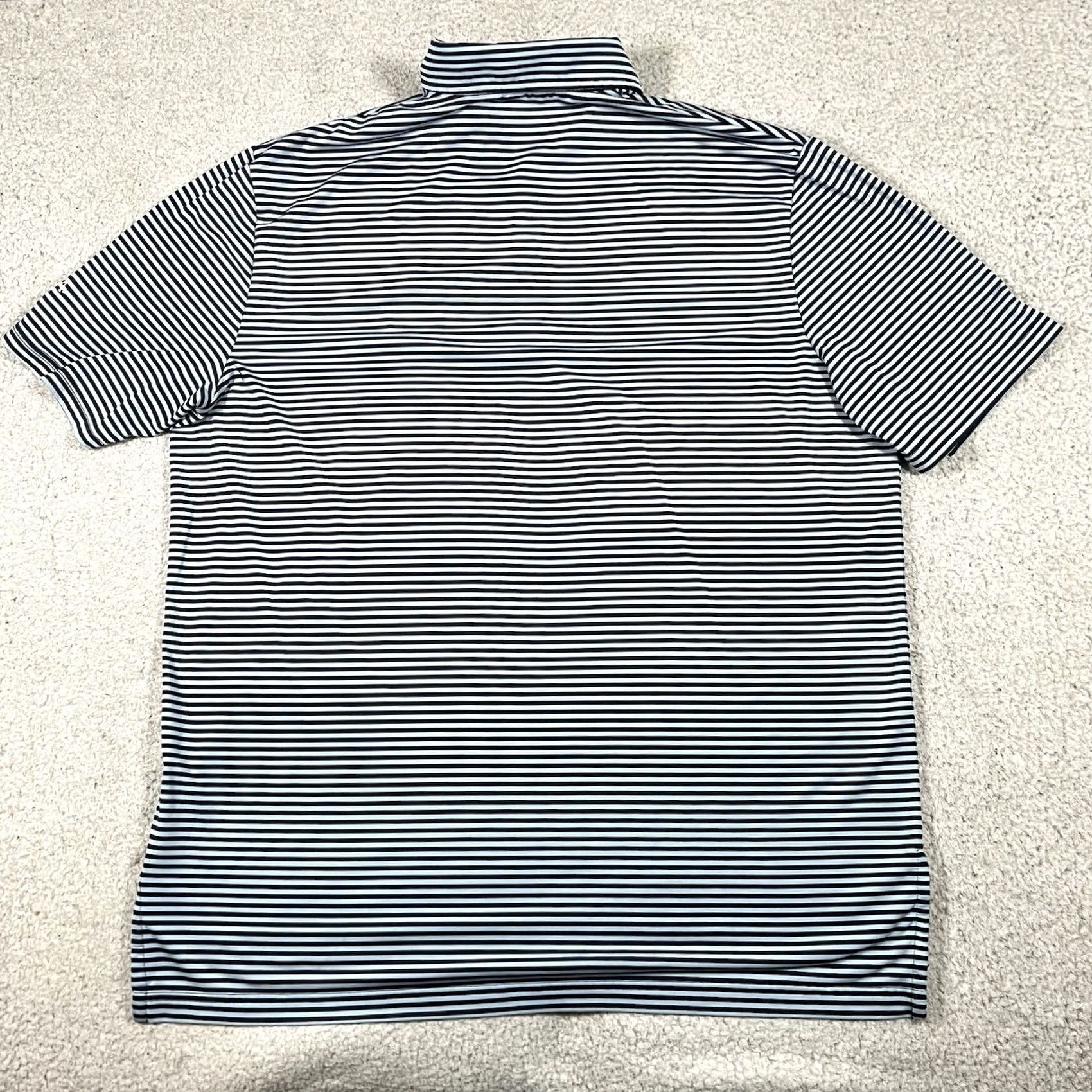 RLX Ralph Lauren RLX Ralph Lauren Polo Shirt Mens L Ryder Cup Whistling Straits Michelob Ultra Blue Short Sleeve Button-Front Knit Polo Size US L / EU 52-54 / 3 - 7 Thumbnail