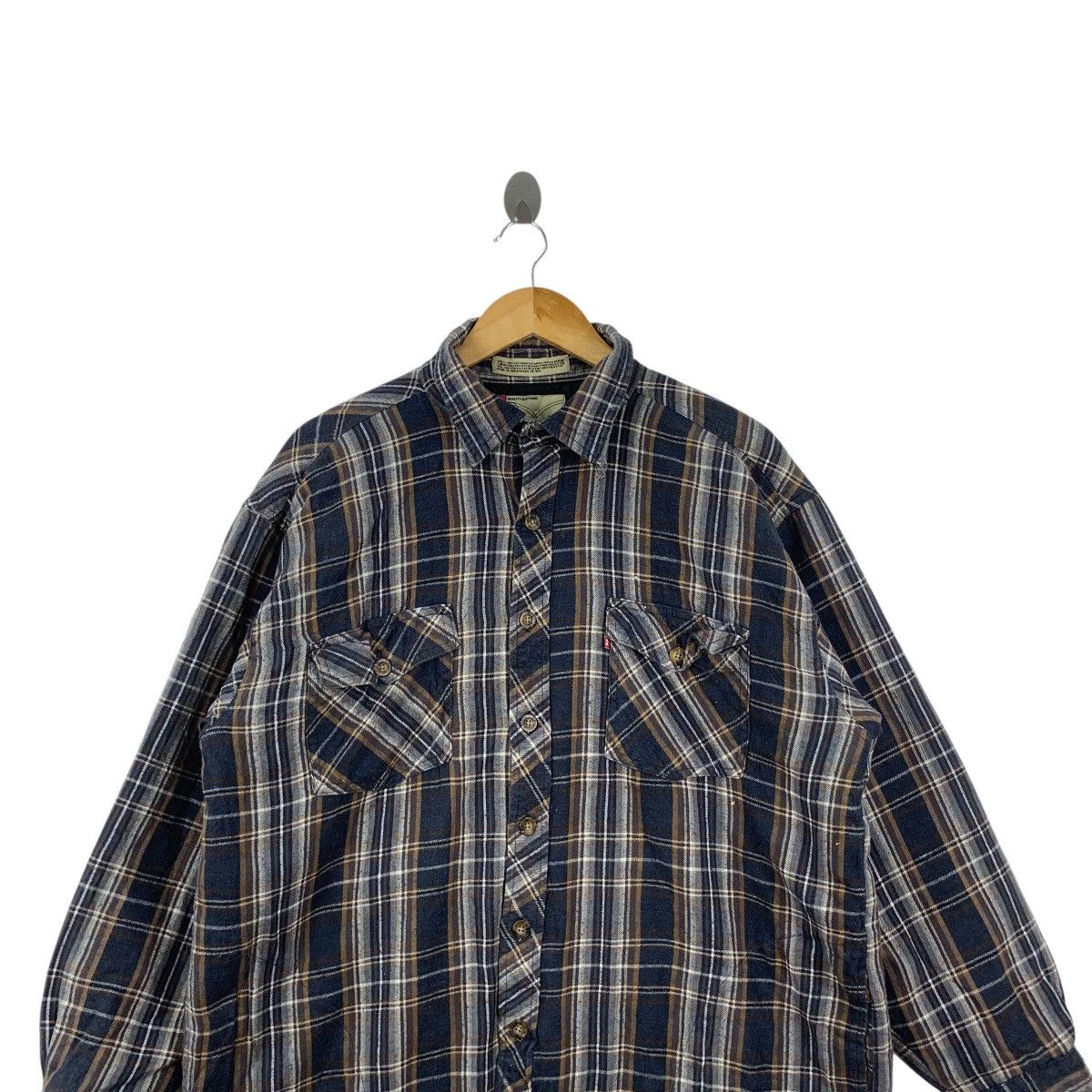 Levi's Vintage LEVIS STRAUSS USA Insulated Plaids Tartan Flannel Size US L / EU 52-54 / 3 - 2 Thumbnail