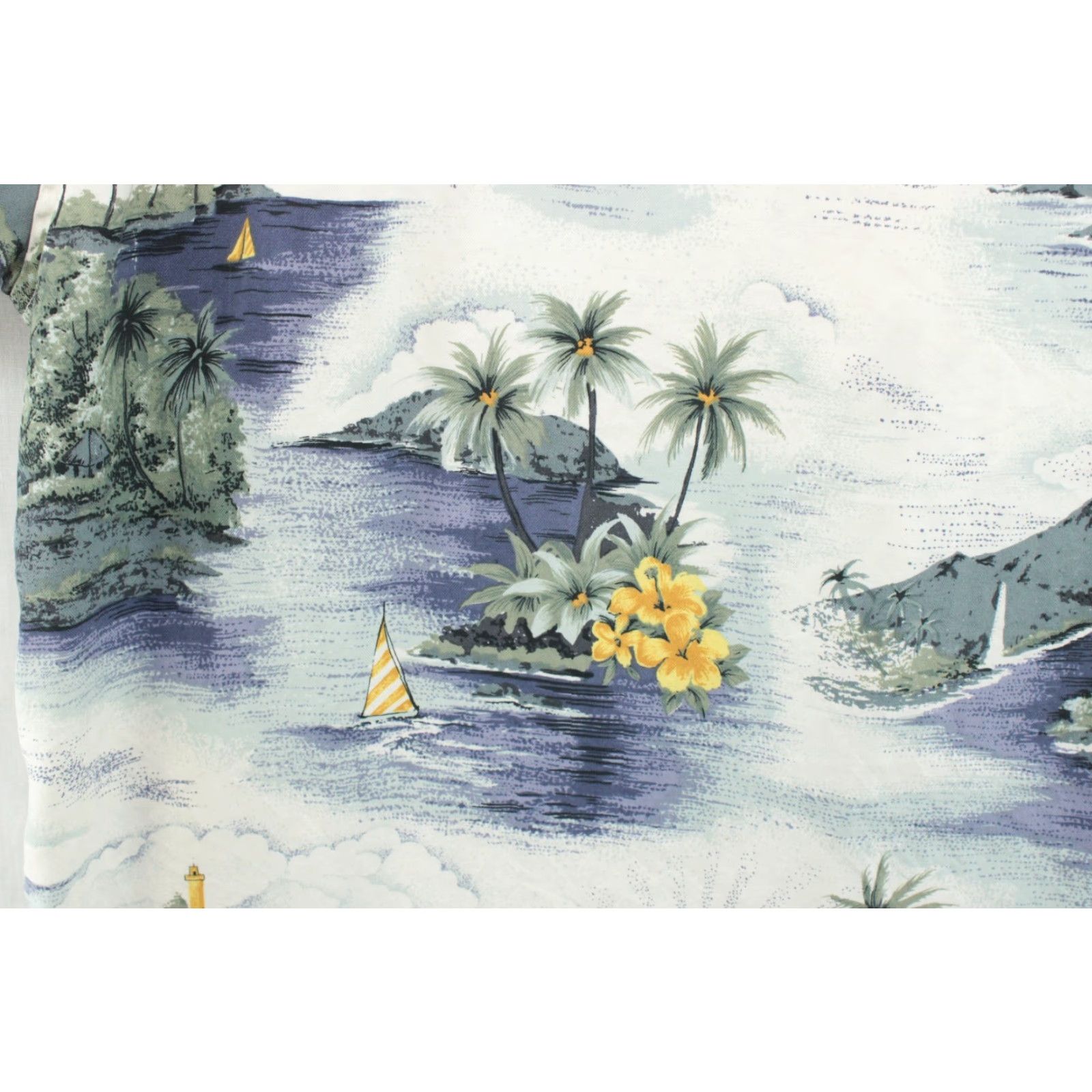 Hilo Hattie VINTAGE Hilo Hattie Silk Hawaiian Shirt Men's XL Button-Up Blue Floral Aloha Camp Collar Tropical Luau Beach Wear Size US XL / EU 56 / 4 - 6 Thumbnail