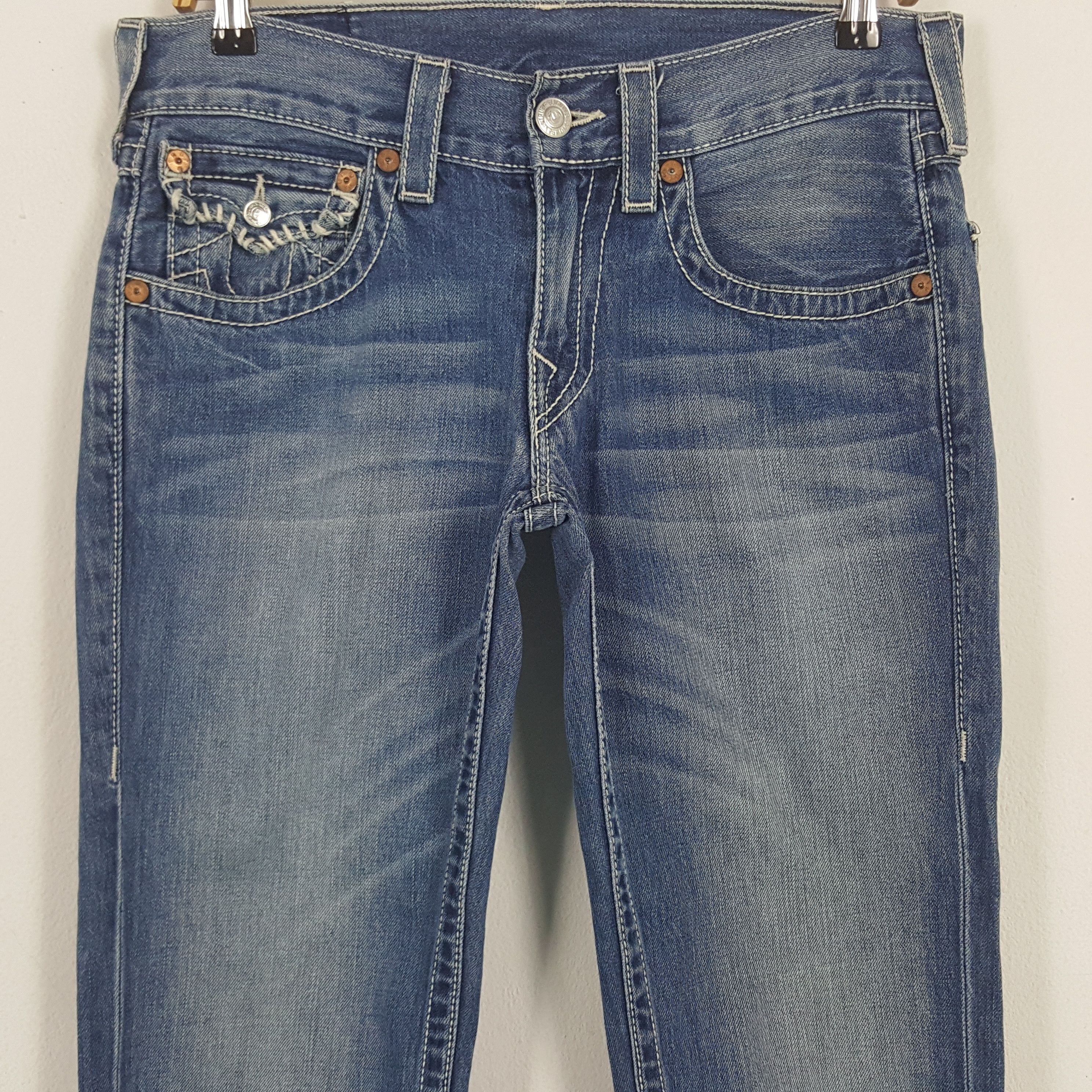 True Religion × Vintage Vintage True Religion BOOT CUT USA Denim Jeans Size 32" / US 10 / IT 46 - 2 Thumbnail