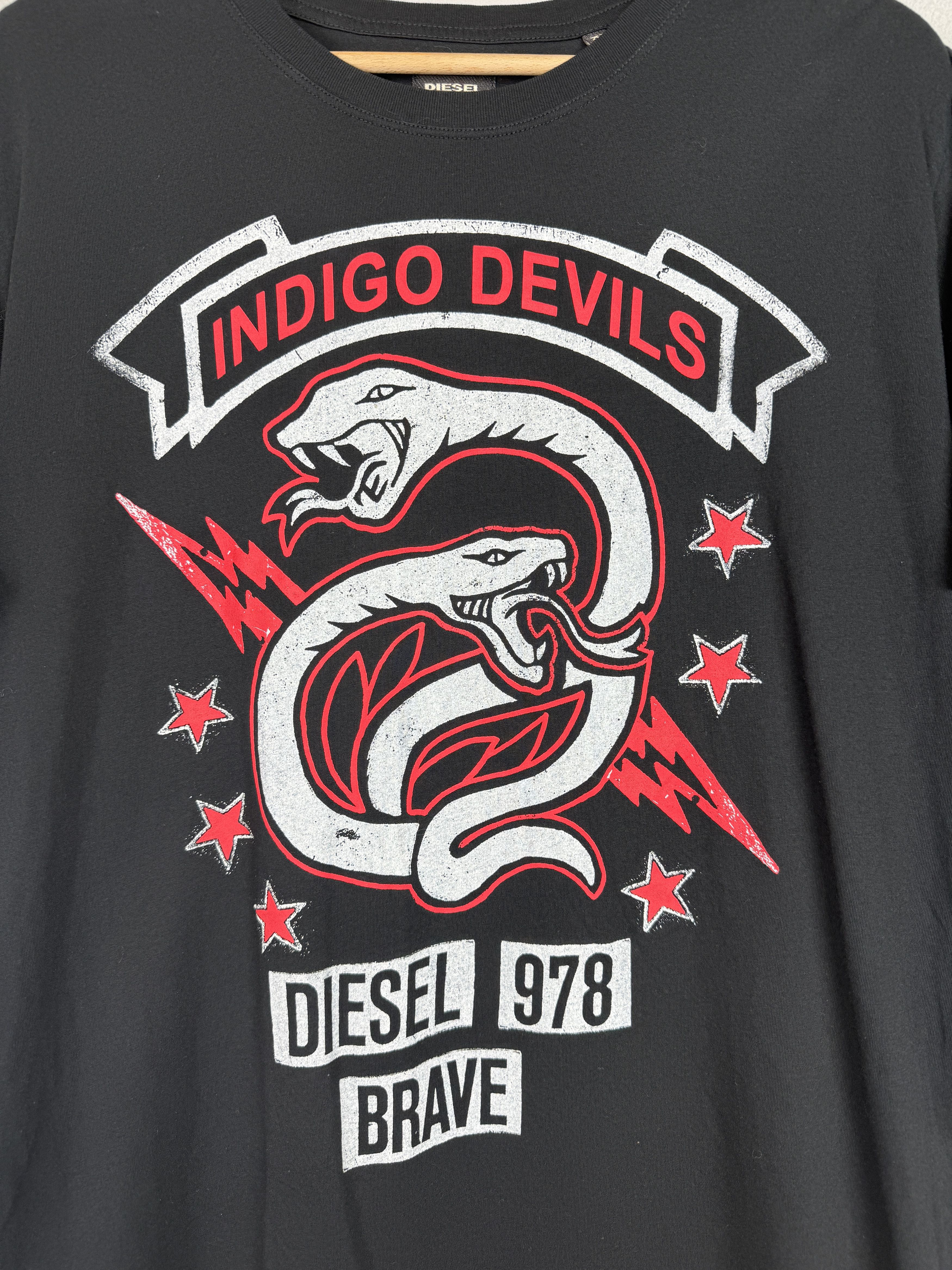 Diesel Diesel Industries T-Shirt Indigo Devis Black 978 Brave Size US M / EU 48-50 / 2 - 3 Thumbnail