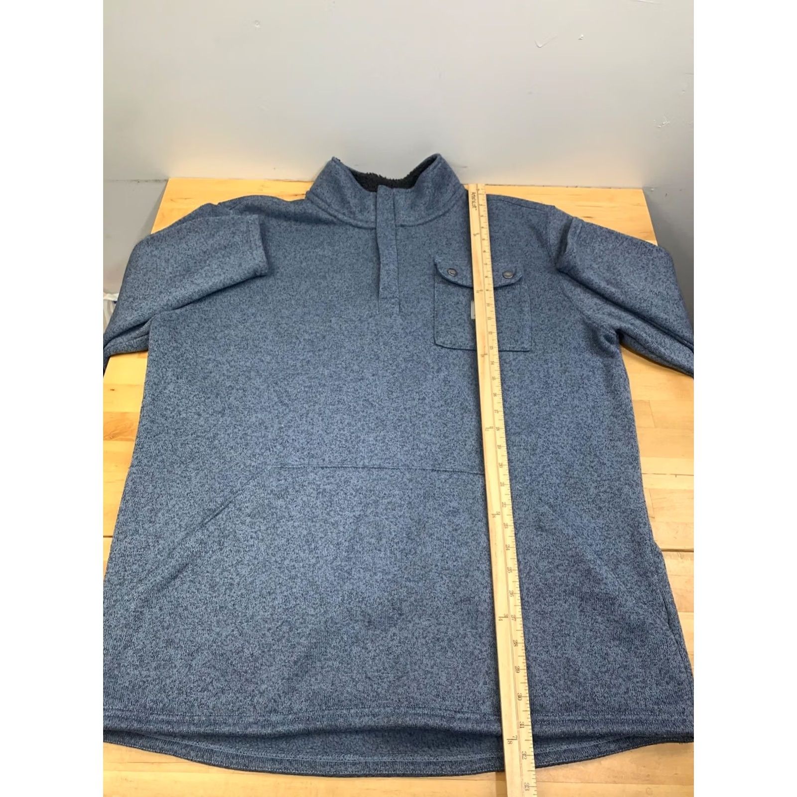 Carhartt Carhartt 1/4 Zip Pullover Men XLT Blue Casual Work Relaxed Fit 13143 Size US XL / EU 56 / 4 - 5 Thumbnail