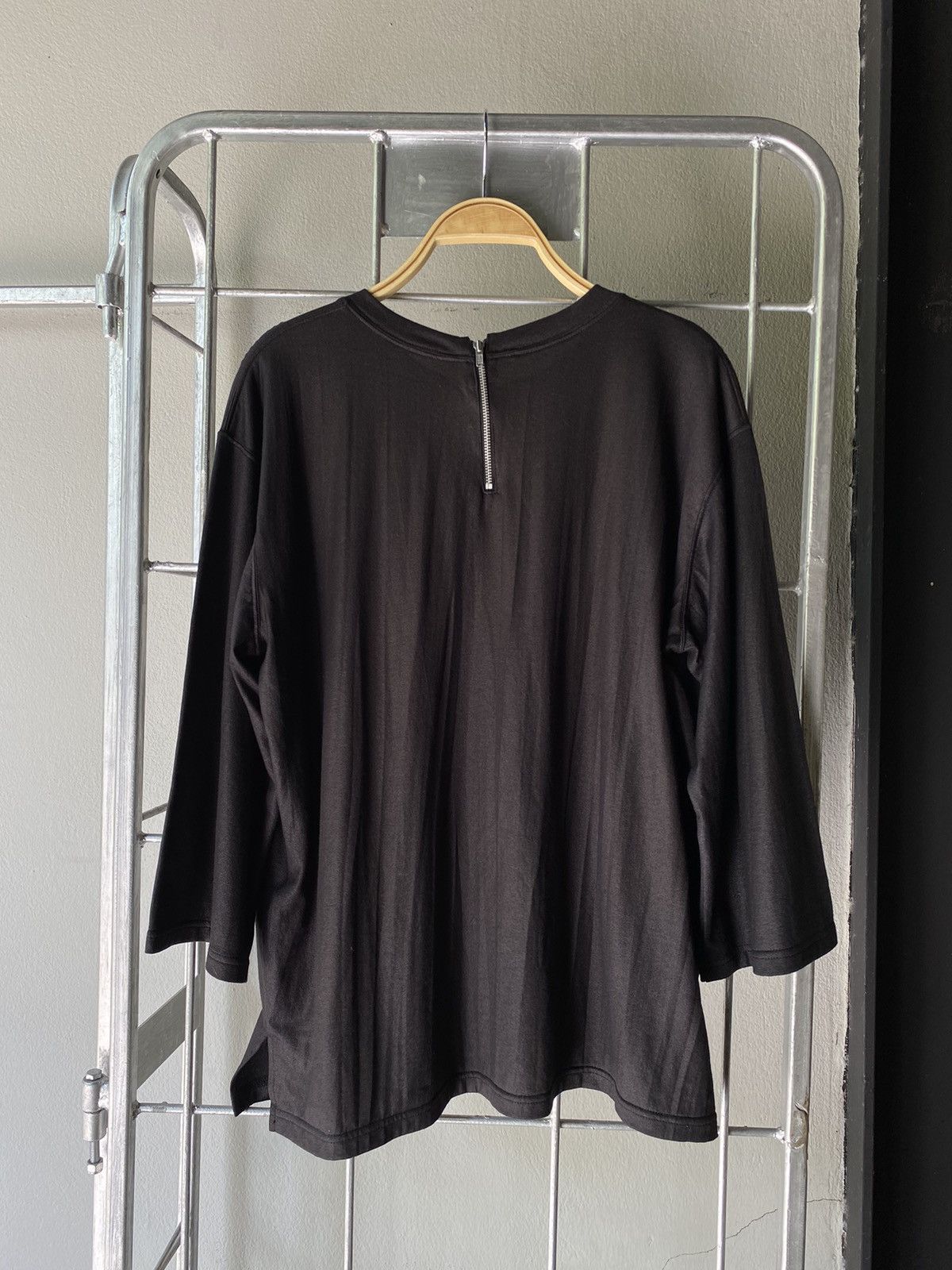 Zucca ZUCCA Black Soft 3/4 Sleeve Tee. Size XL / US 12-14 / IT 48-50 - 10 Thumbnail