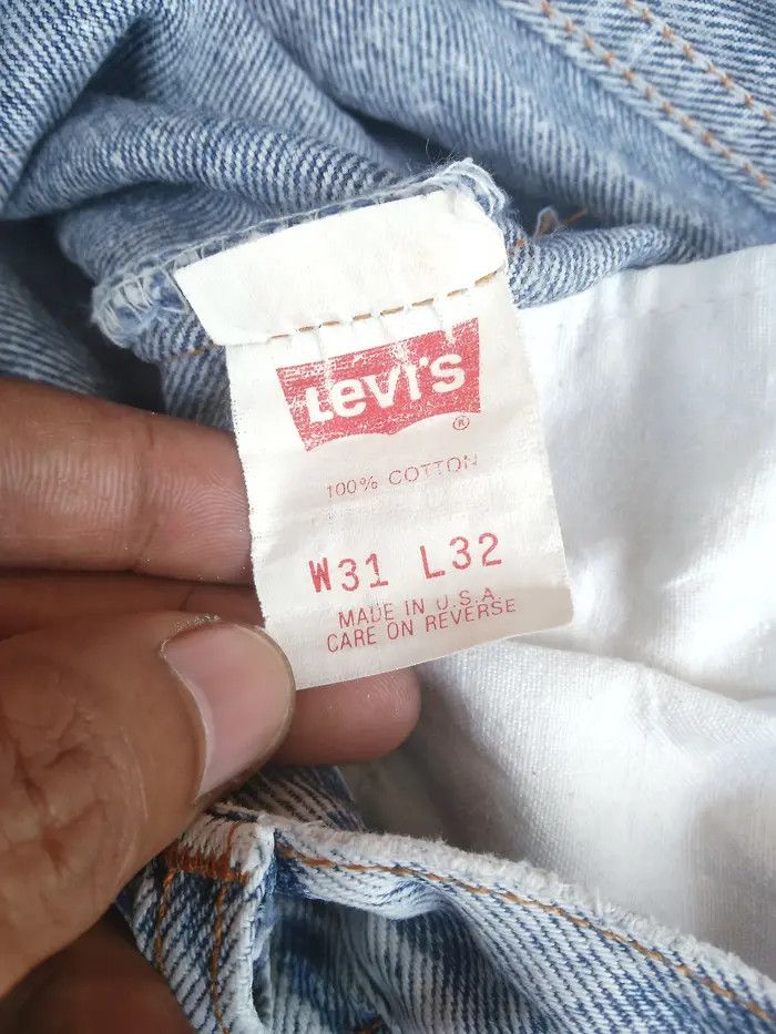 Levi's × Vintage 80s Vintage Levis 501 Jeans Made In USA 30x30 Size US 30 / EU 46 - 6 Thumbnail