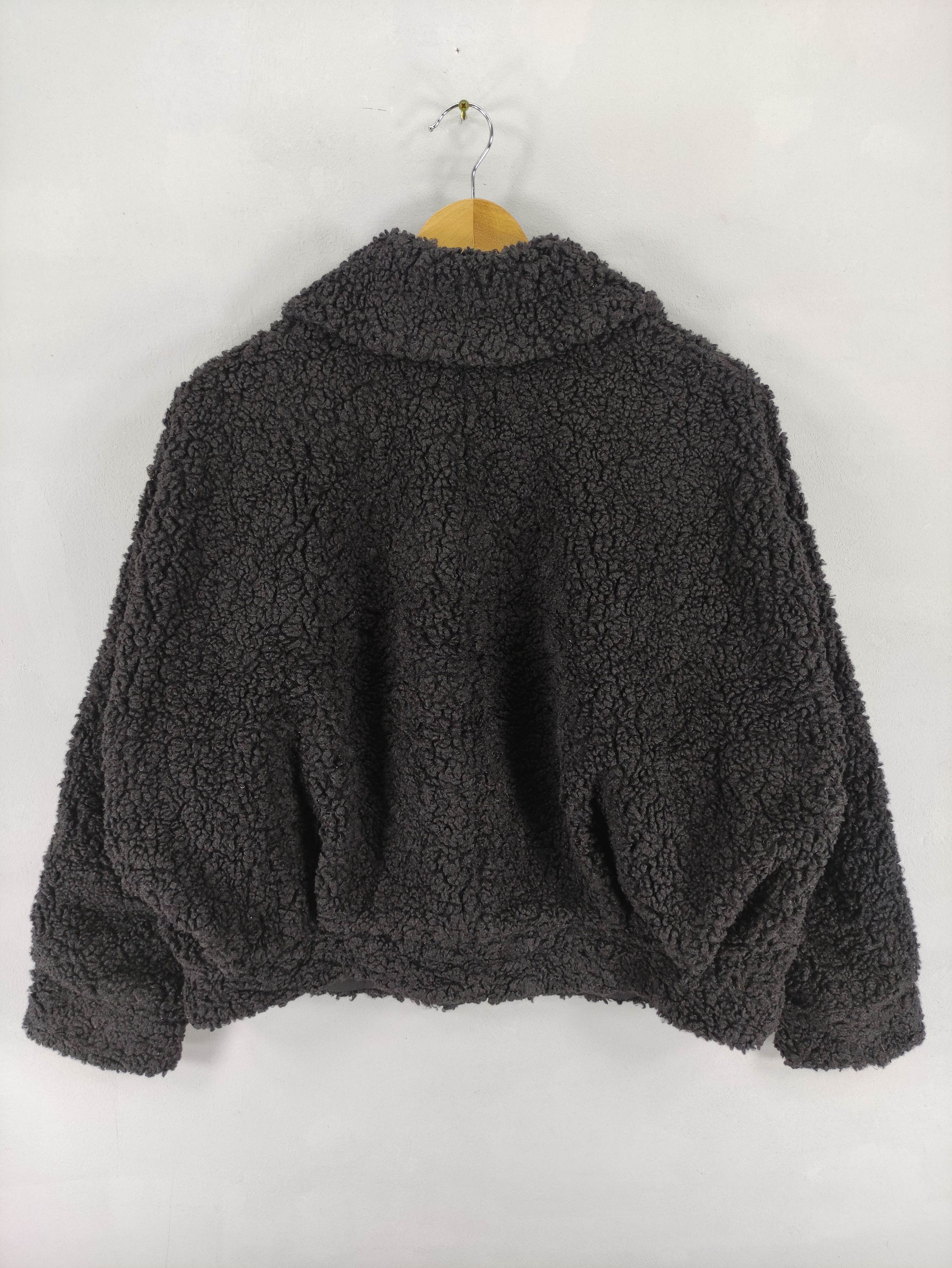 Zara Zara Black Sherpa Jacket Zipper Size S / US 4 / IT 40 - 9 Thumbnail