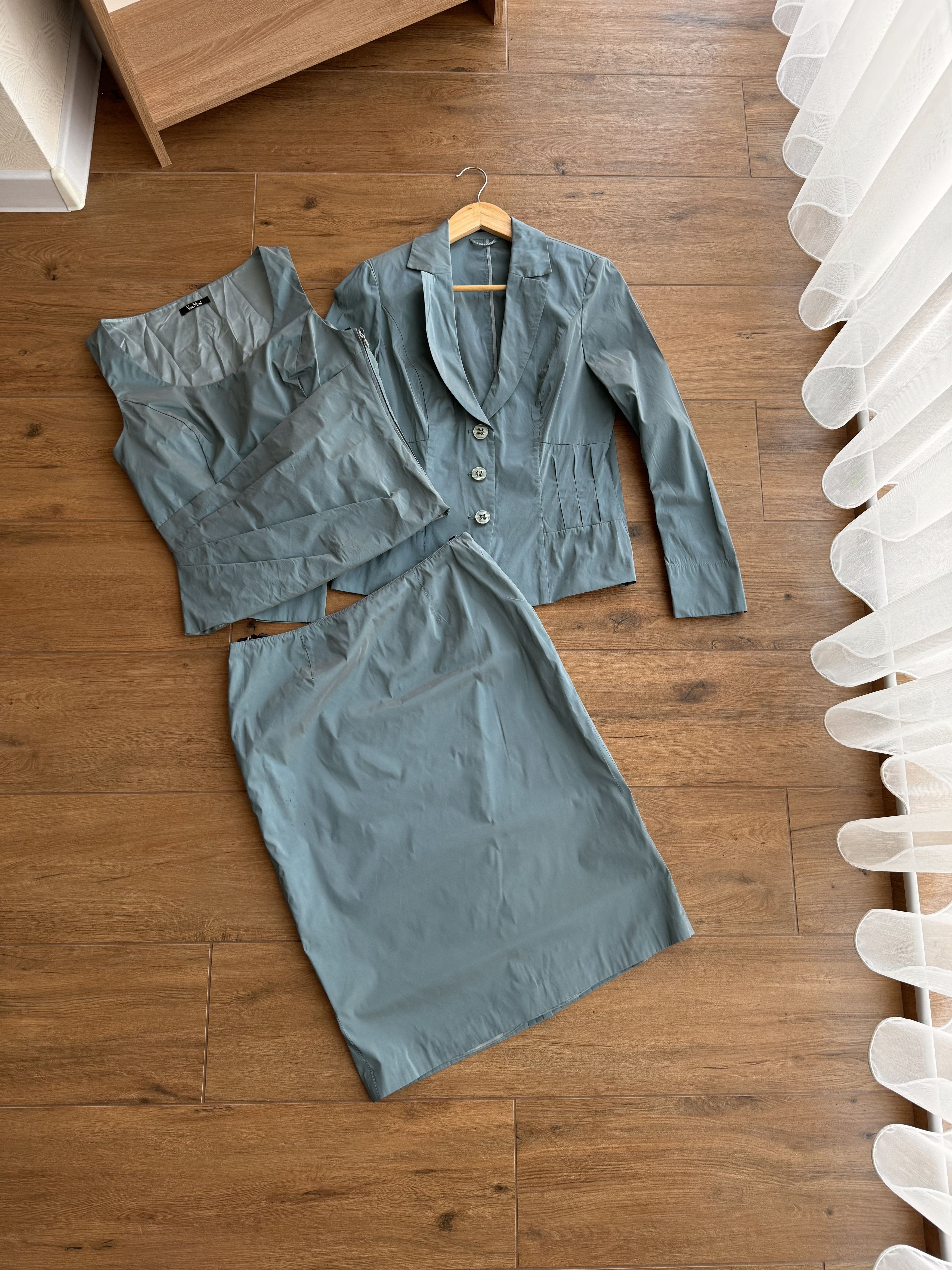 Japanese Brand Vintage Vera Mont Luxury Ocean Blue 3 Item Set Suit Size S / US 4 / IT 40 - 1 Thumbnail
