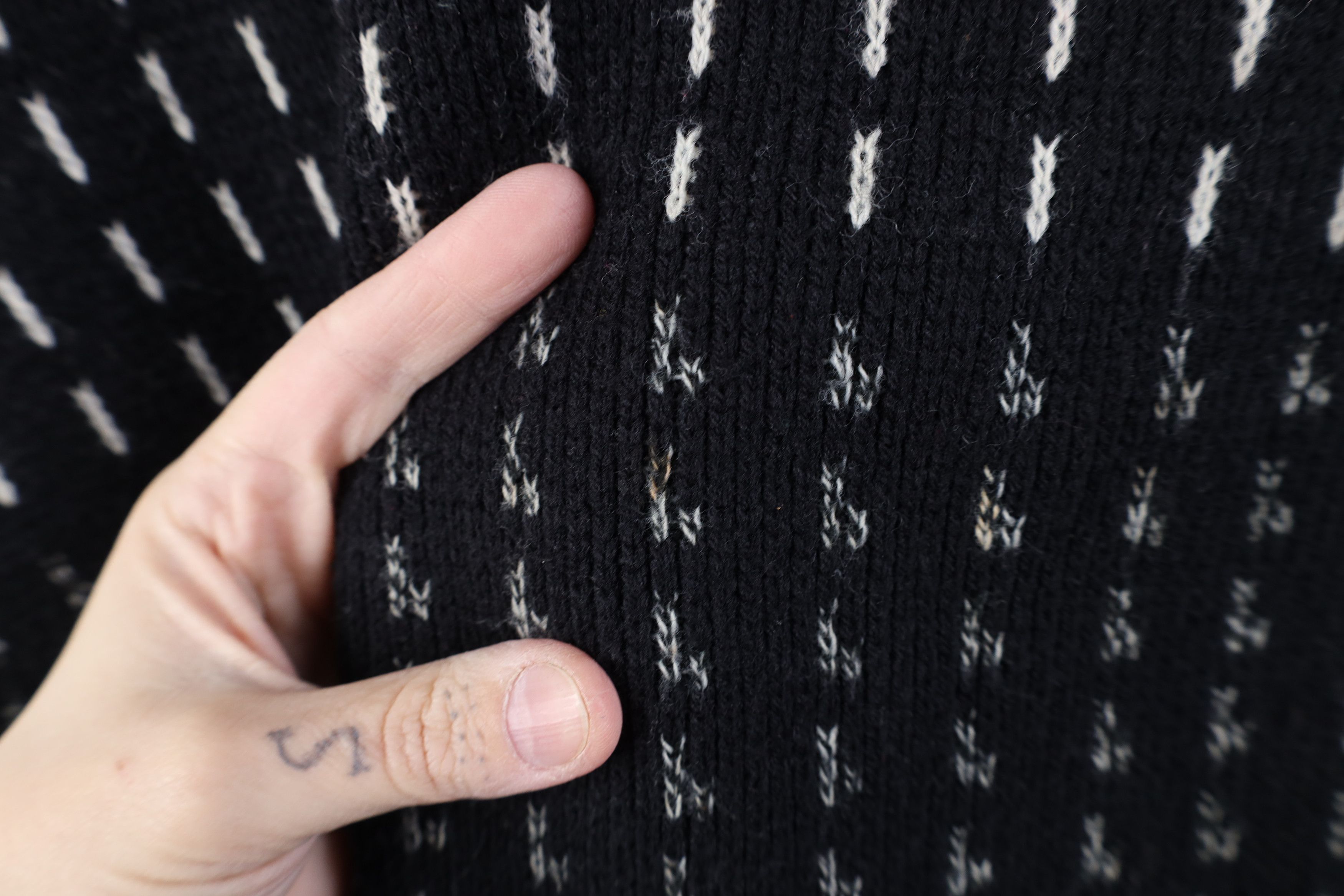 Vintage Vintage 90s Streetwear Geometric Knit Crewneck Sweater USA Size US XXL / EU 58 / 5 - 4 Thumbnail