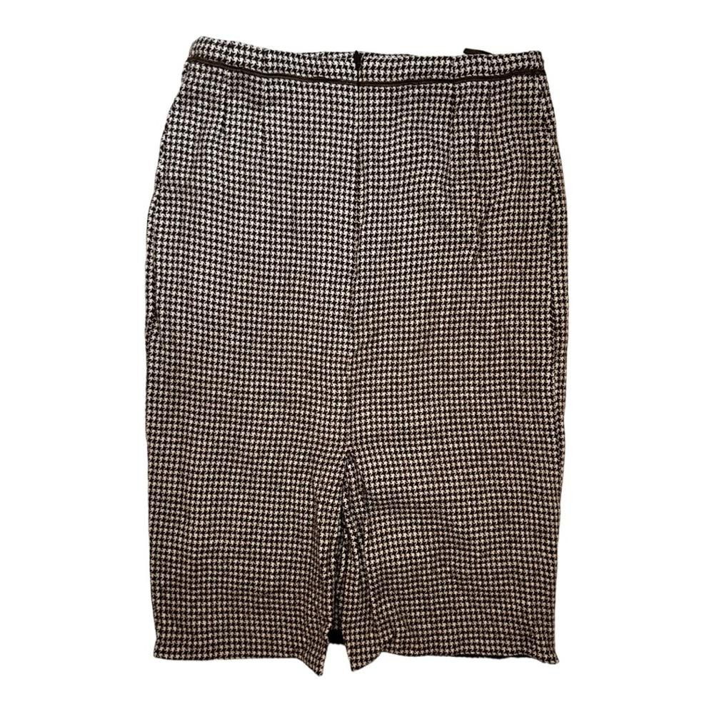 Escada Escada l Vintage Houndstooth Wool Pencil Skirt Size 34/2 Size 26" / US 2 / IT 38 - 2 Thumbnail