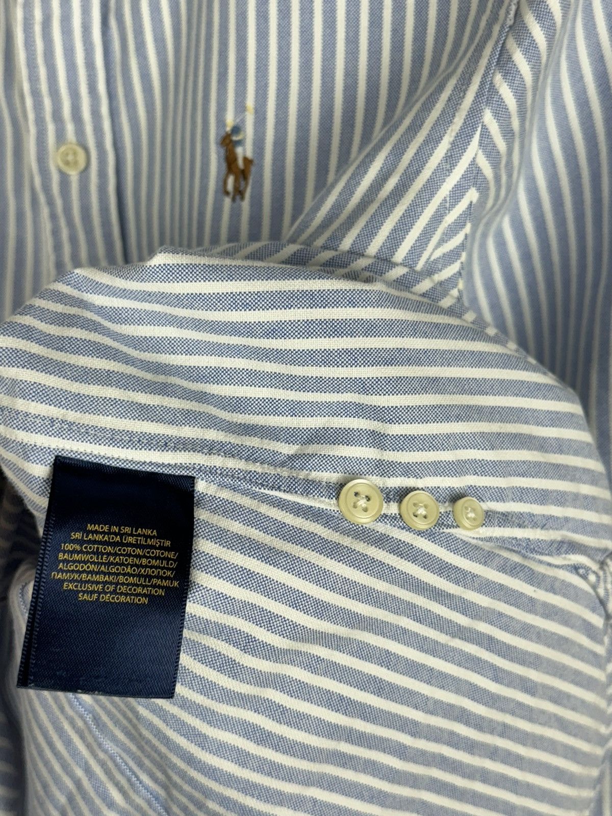 Polo Ralph Lauren Pretty shirt Polo Ralph Lauren Oxford original casual item Size XS / US 0-2 / IT 36-38 - 4 Thumbnail