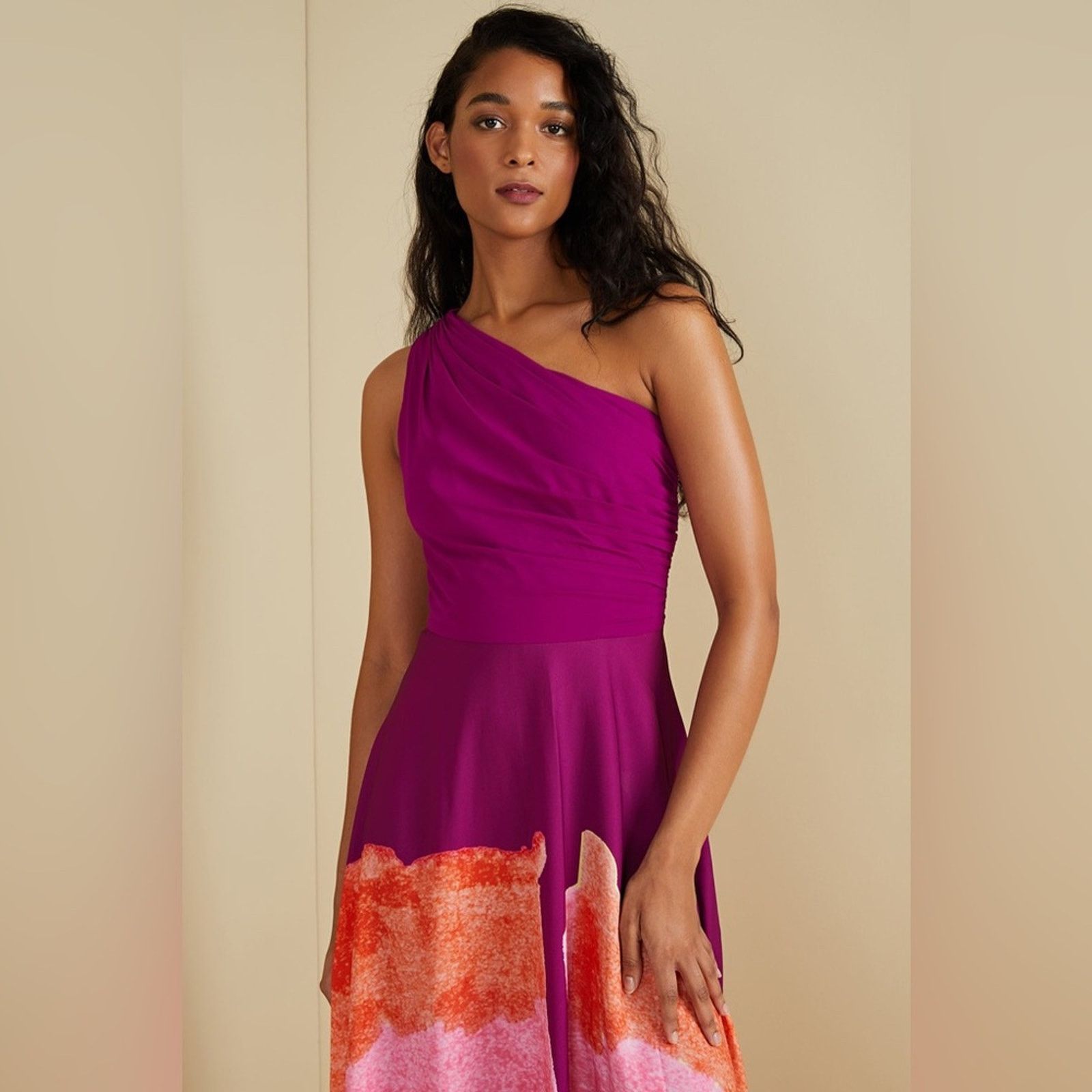 Amur AMUR ATLAS ONE SHOULDER GOWN Dress Size M / US 6-8 / IT 42-44 - 5 Thumbnail