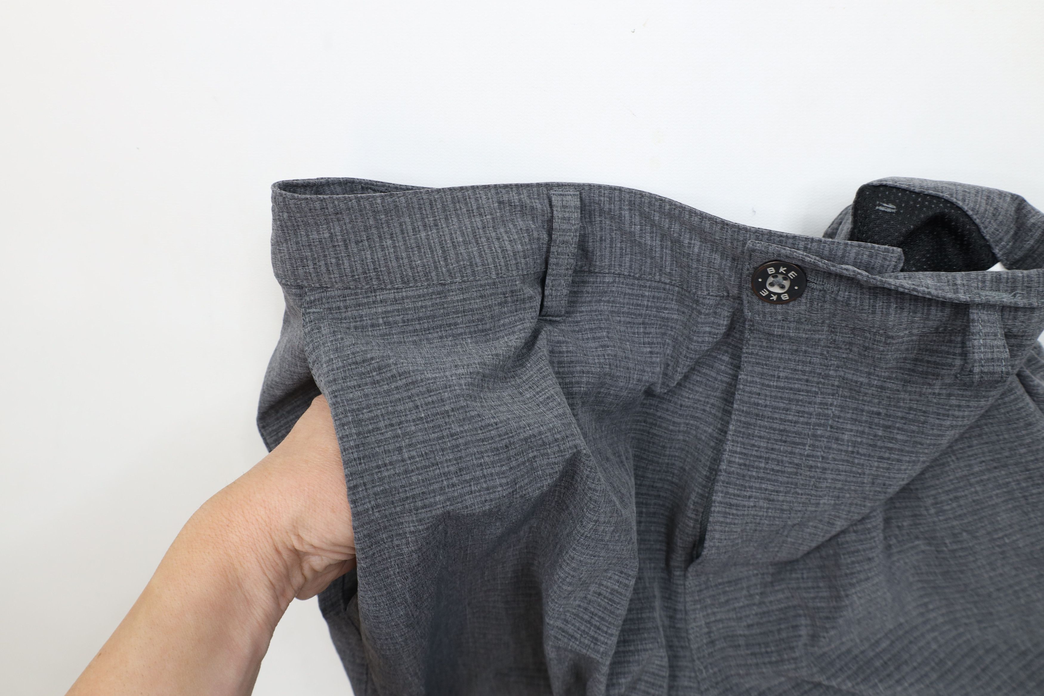 Vintage Buckle BKE Striped Stretch Standard Fit Hybrid Shorts Gray Size US 32 / EU 48 - 8 Thumbnail