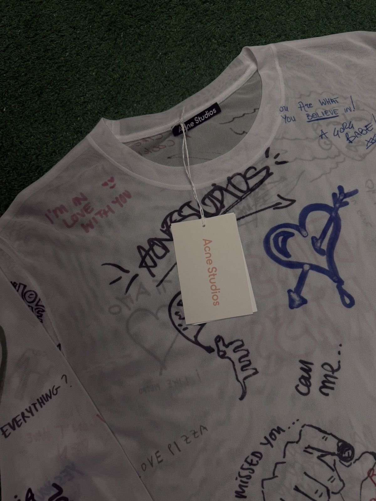 Acne Studios Acne studios tattoo print mesh longsleeve Size XXL / US 16-18 / IT 52-54 - 3 Thumbnail