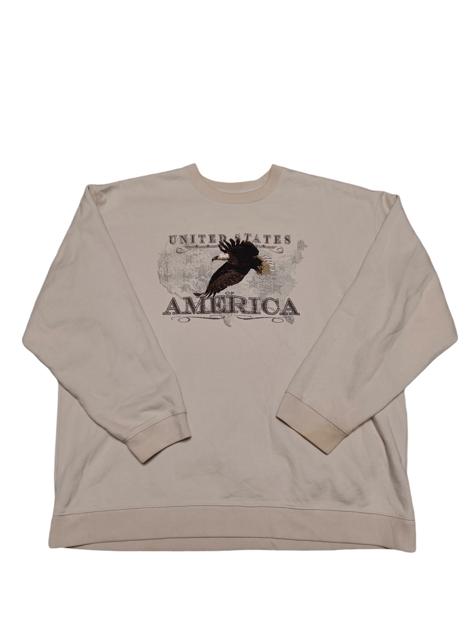 Croft & Barrow CROFT BARROW USA MAP EMBROIDERED VINTAGE SWEATSHIRT Size US XL / EU 56 / 4 - 1 Thumbnail