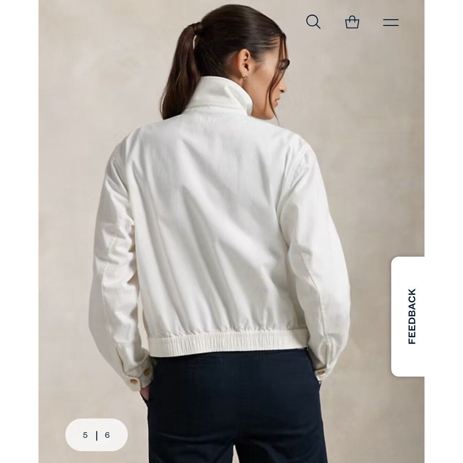 Polo Ralph Lauren NWT Polo Ralph Lauren Women Cotton Twill JACKET White large Size L / US 10 / IT 46 - 11 Thumbnail