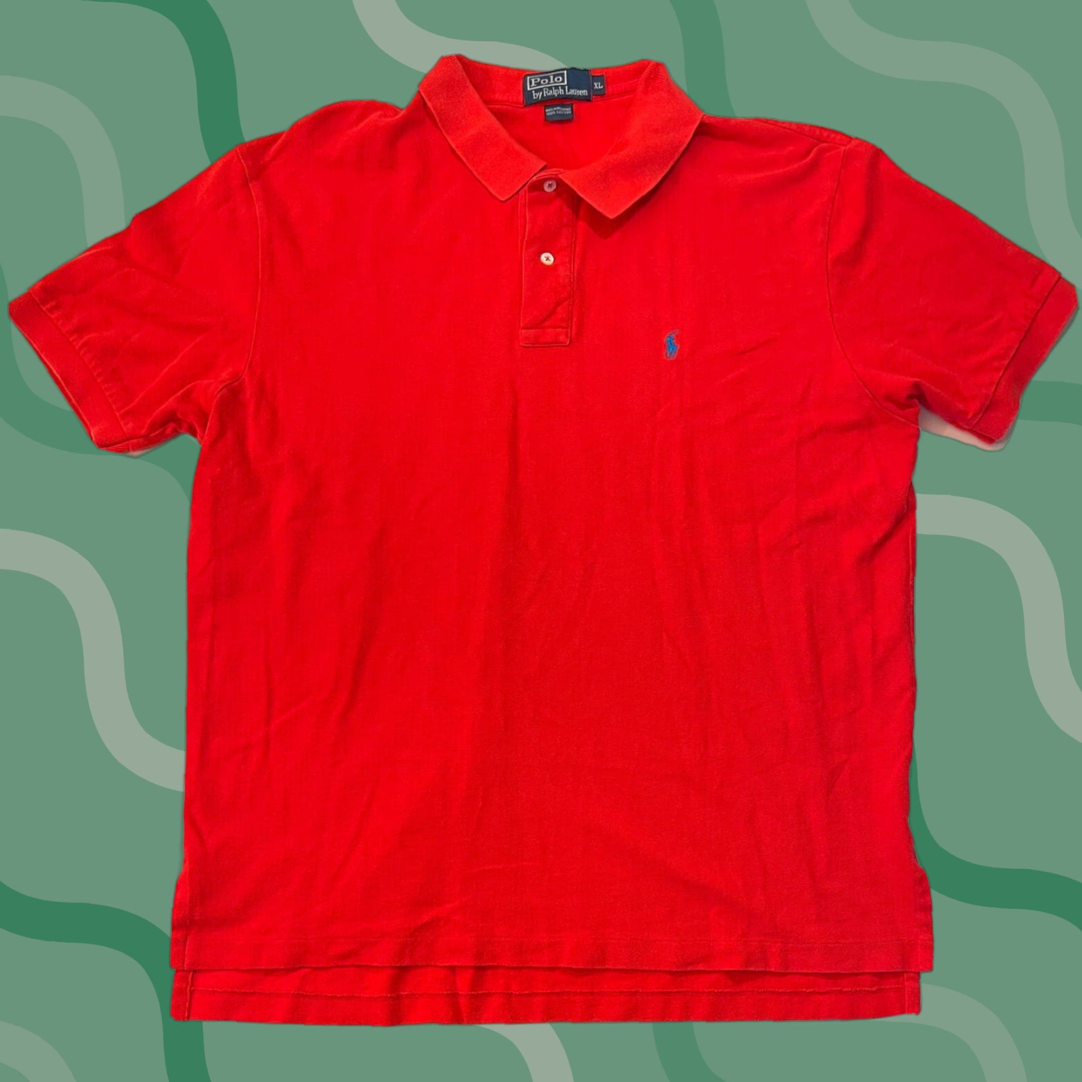 Polo Ralph Lauren VINTAGE Polo Ralph Lauren Golf Rugby Shirt Mens Size XL Red 90s Lightweight Collared Sports Size US XL / EU 56 / 4 - 1 Thumbnail