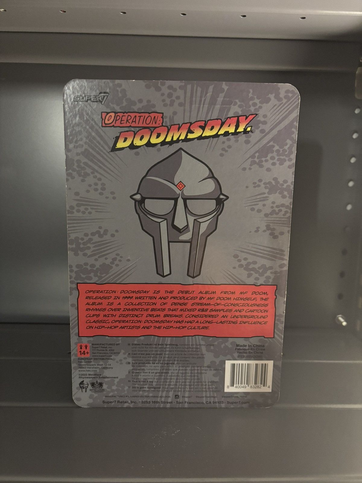 MF Doom Operation Doomsday Mf Doom Super 7 Action Figure Size ONE SIZE - 2 Thumbnail