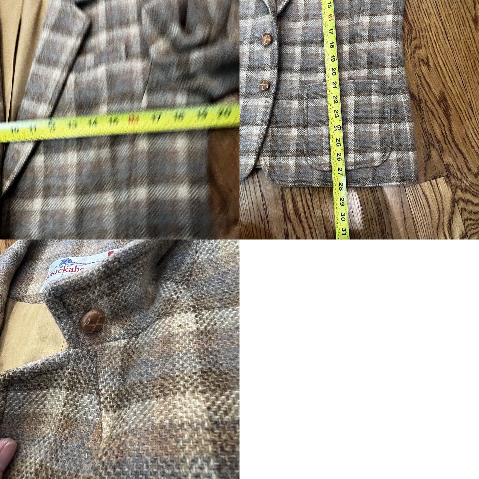 Pendleton VINTAGE Pendleton Knockabouts Blazer Womens Plaid 2 Button Leather Elbow Patches Sz Med Size M / US 6-8 / IT 42-44 - 9 Thumbnail