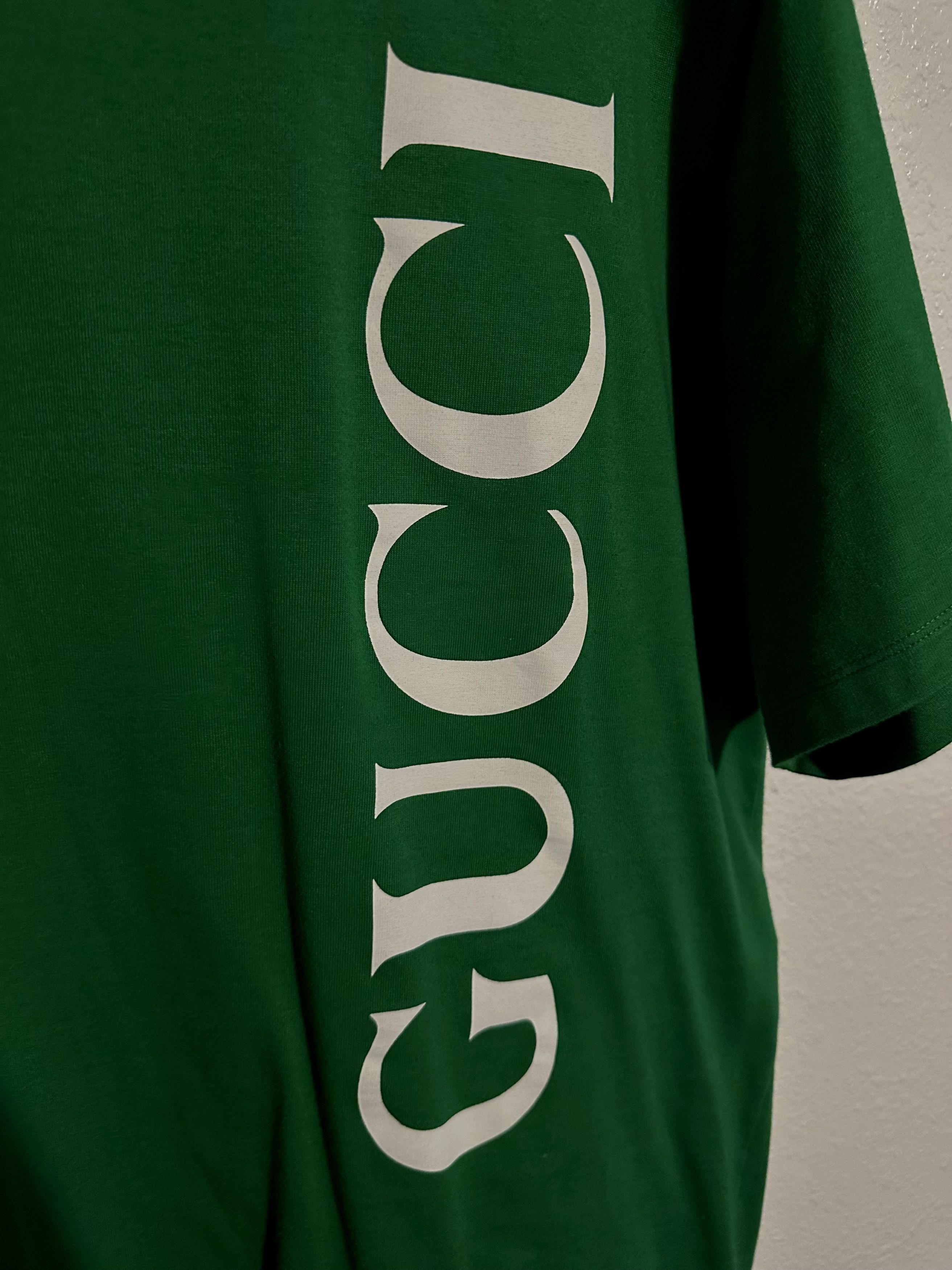 Gucci Gucci Oversized Green T-Shirt Size US L / EU 52-54 / 3 - 2 Thumbnail