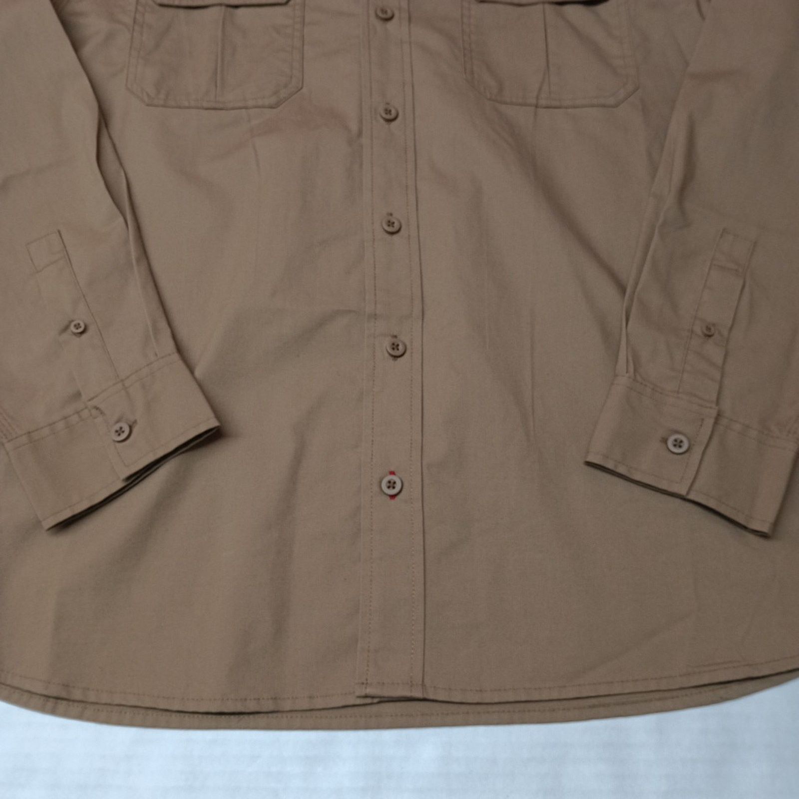 Wrangler Wrangler Big Men's Relaxed Fit Woven Shirt Size XL Brown Size US XL / EU 56 / 4 - 2 Thumbnail