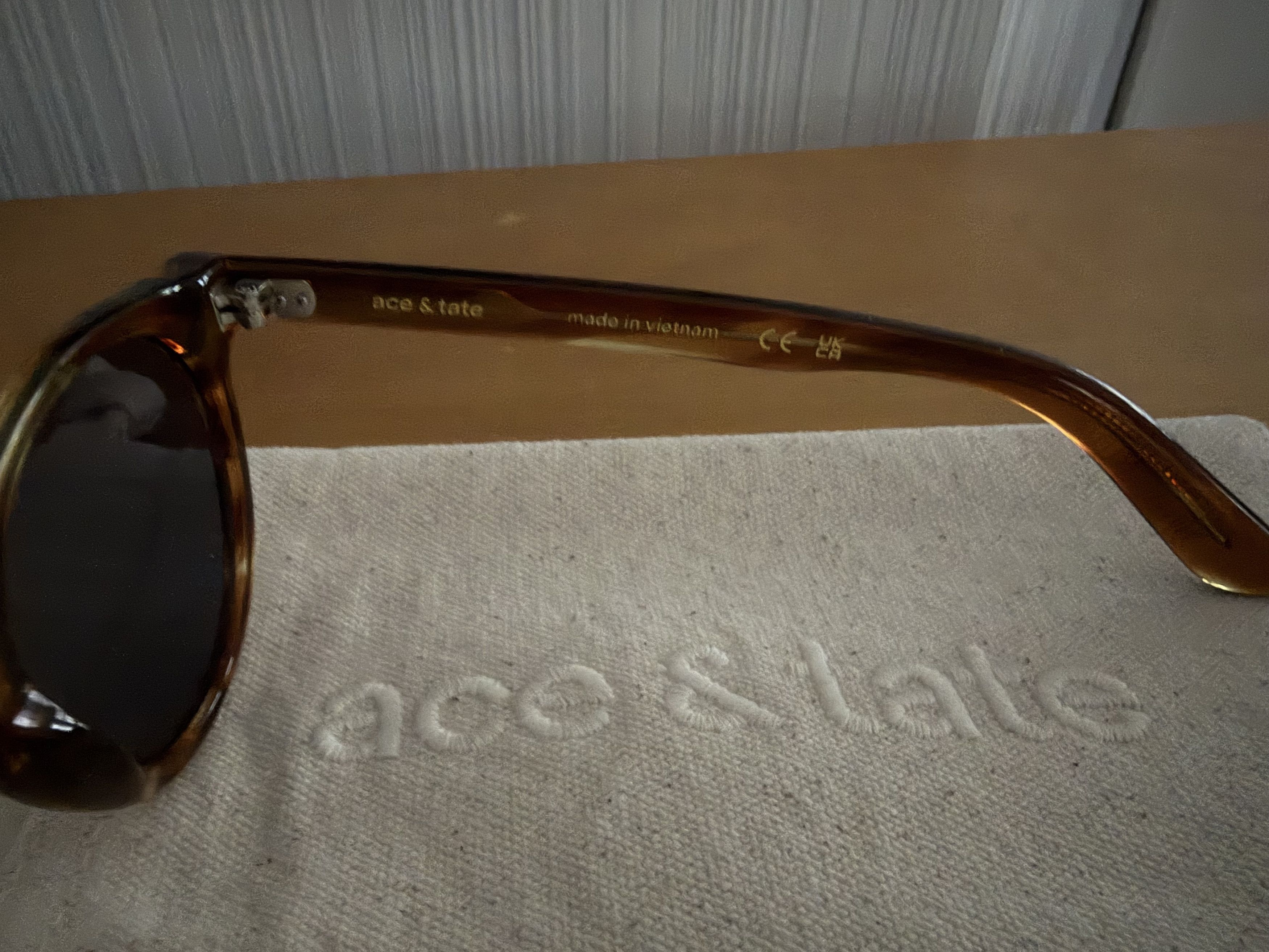 Ace & Tate "Benjamin" sunglasses in caramel Havana new w/case Size ONE SIZE - 4 Thumbnail
